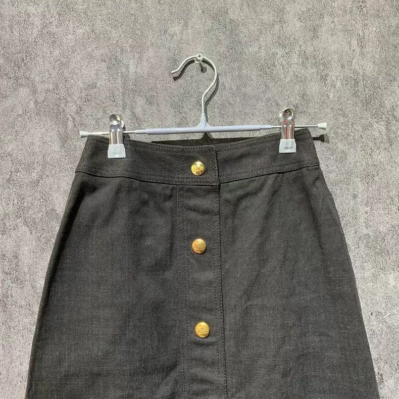 Celine Celine ButtonUp Short Skirt Size 23" - 3 Thumbnail
