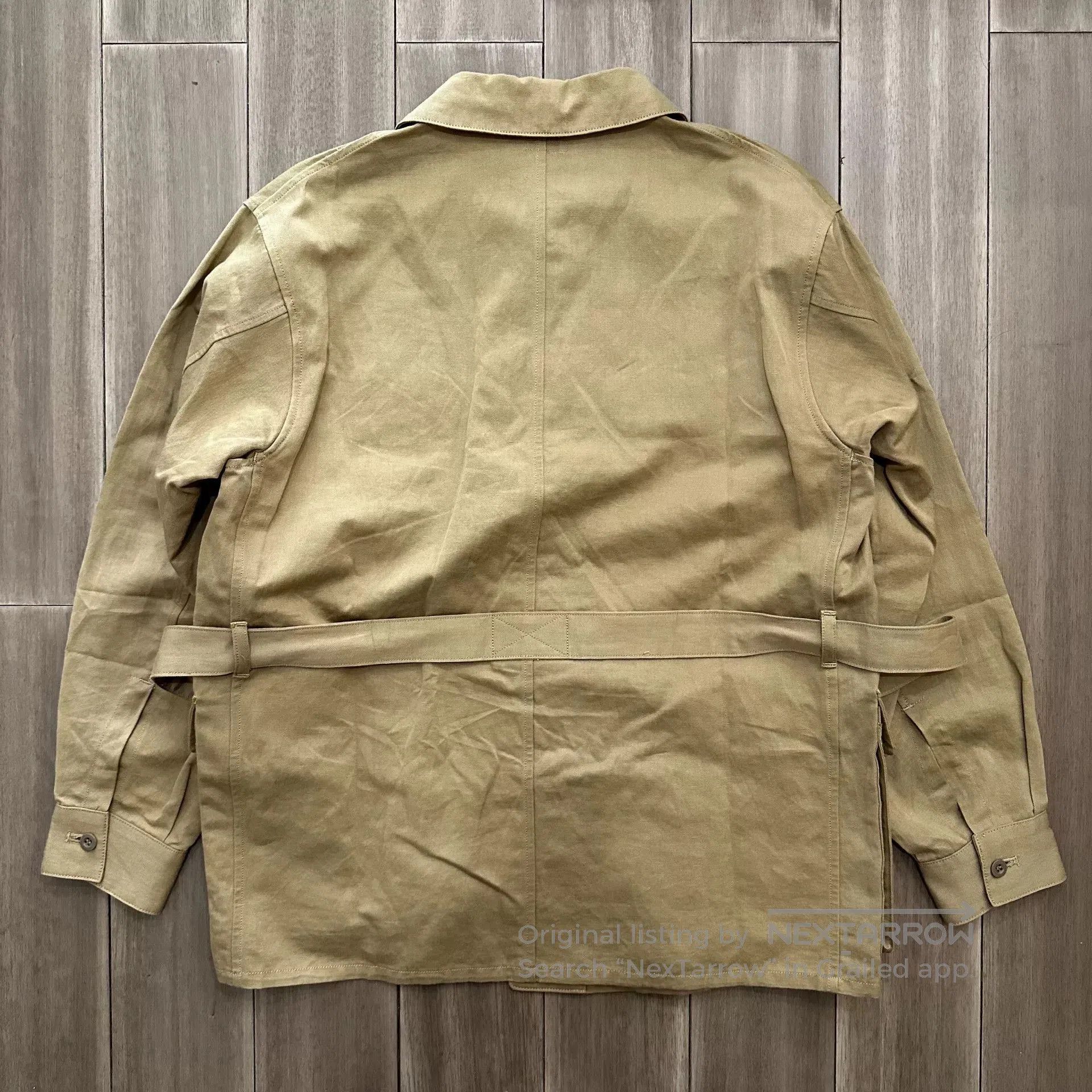 PHIGVEL MAKERS & Co. Casual Khaki Hunting Jacket by Phigvel. Size US S / EU 44-46 / 1 - 5 Thumbnail
