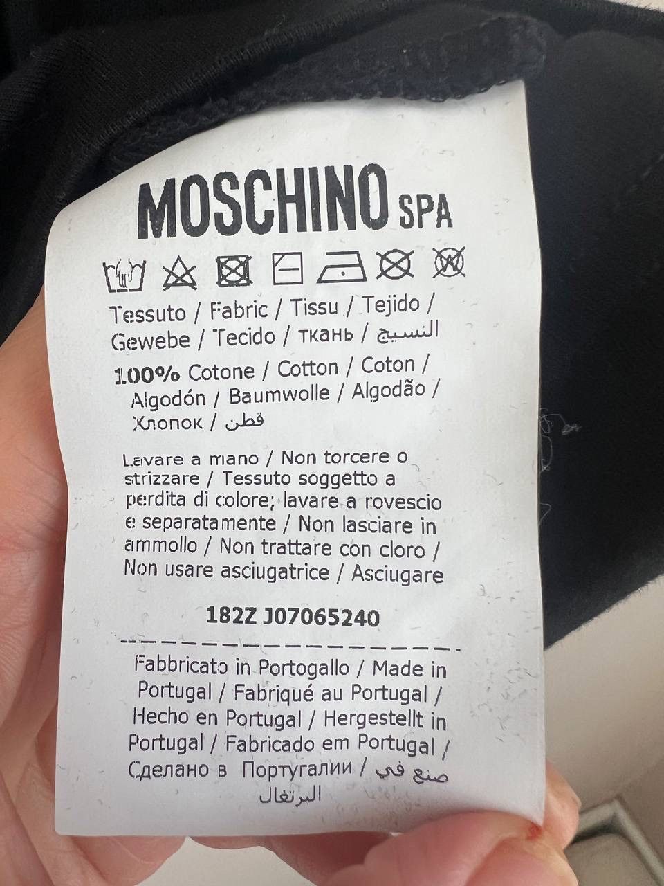 Moschino Moschino men's t-shirt with logo black size L Size US L / EU 52-54 / 3 - 7 Thumbnail