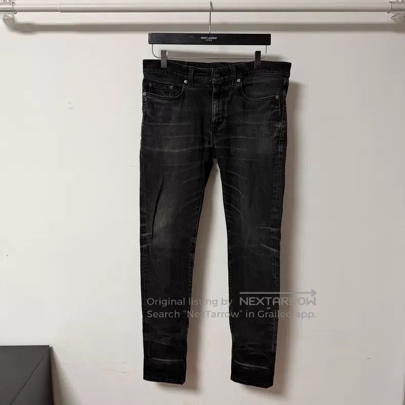 Saint Laurent Paris Saint Laurent Paris Black Basic Denim Jeans i Size US 32 / EU 48 - 1 Thumbnail