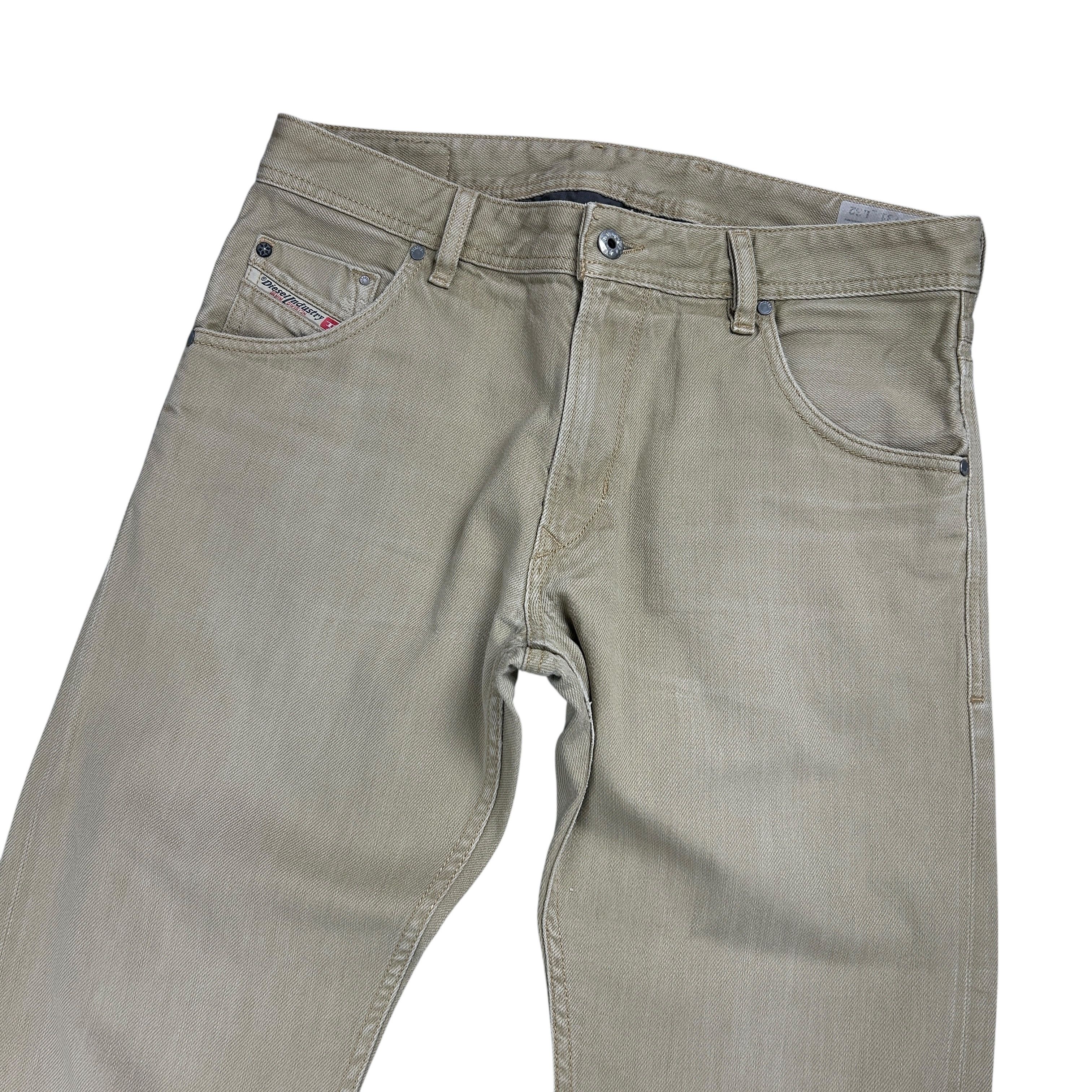 Diesel Diesel Krayver Regular Slim Carrot Beige Denim Men W31L32 Size US 31 - 3 Thumbnail