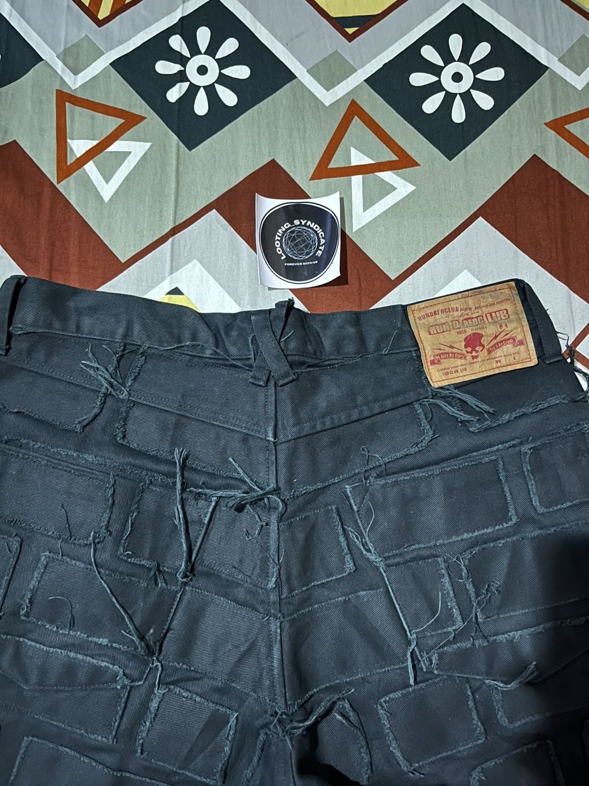 If Six Was Nine × Japanese Brand × Le Grande Bleu (L.G.B.) 🔥Rare Hundred Club Destroy Anarchy Crush Patch Denim Pants Size US 30 / EU 46 - 9 Thumbnail