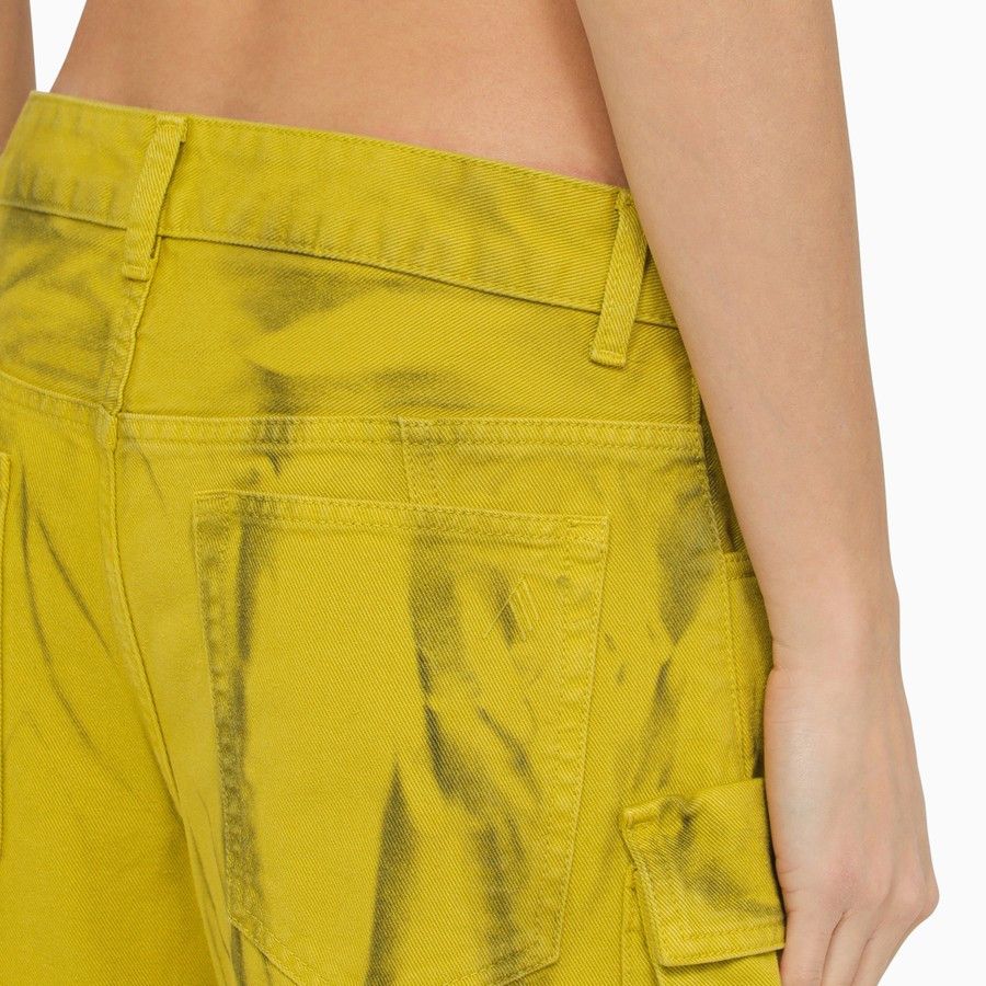The Attico o1d2blof1024 Cargo Trouser in Yellow Size 25" / US 0 / IT 36 - 5 Thumbnail