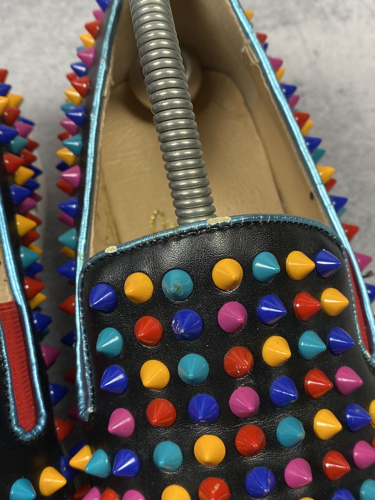 Christian Louboutin Christian Louboutin Mens Shoes Spikes Roller Boat Slipon Size US 6.5 / EU 39-40 - 11 Thumbnail