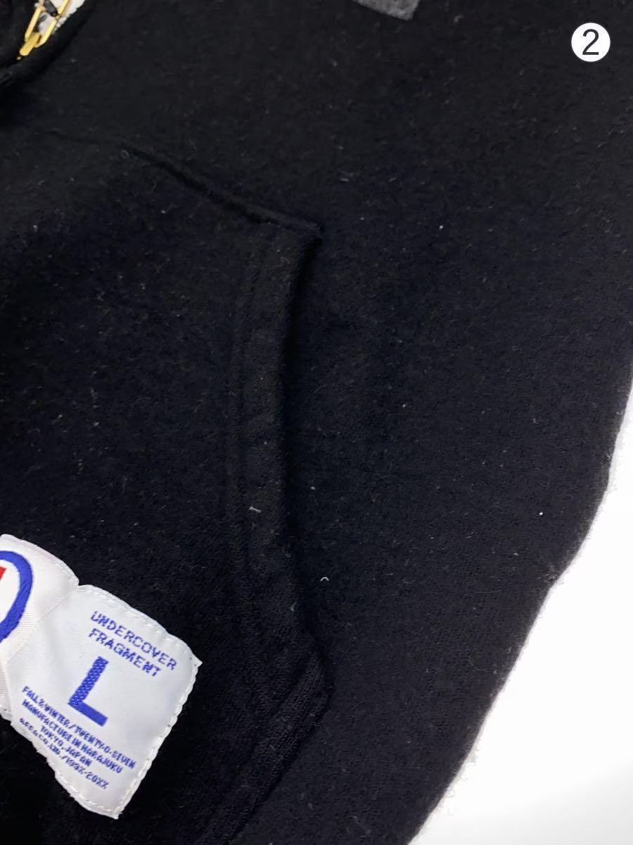 A.F.F.A. × Undercover College Raglan Wool Zip Hoodie Size US L / EU 52-54 / 3 - 3 Thumbnail