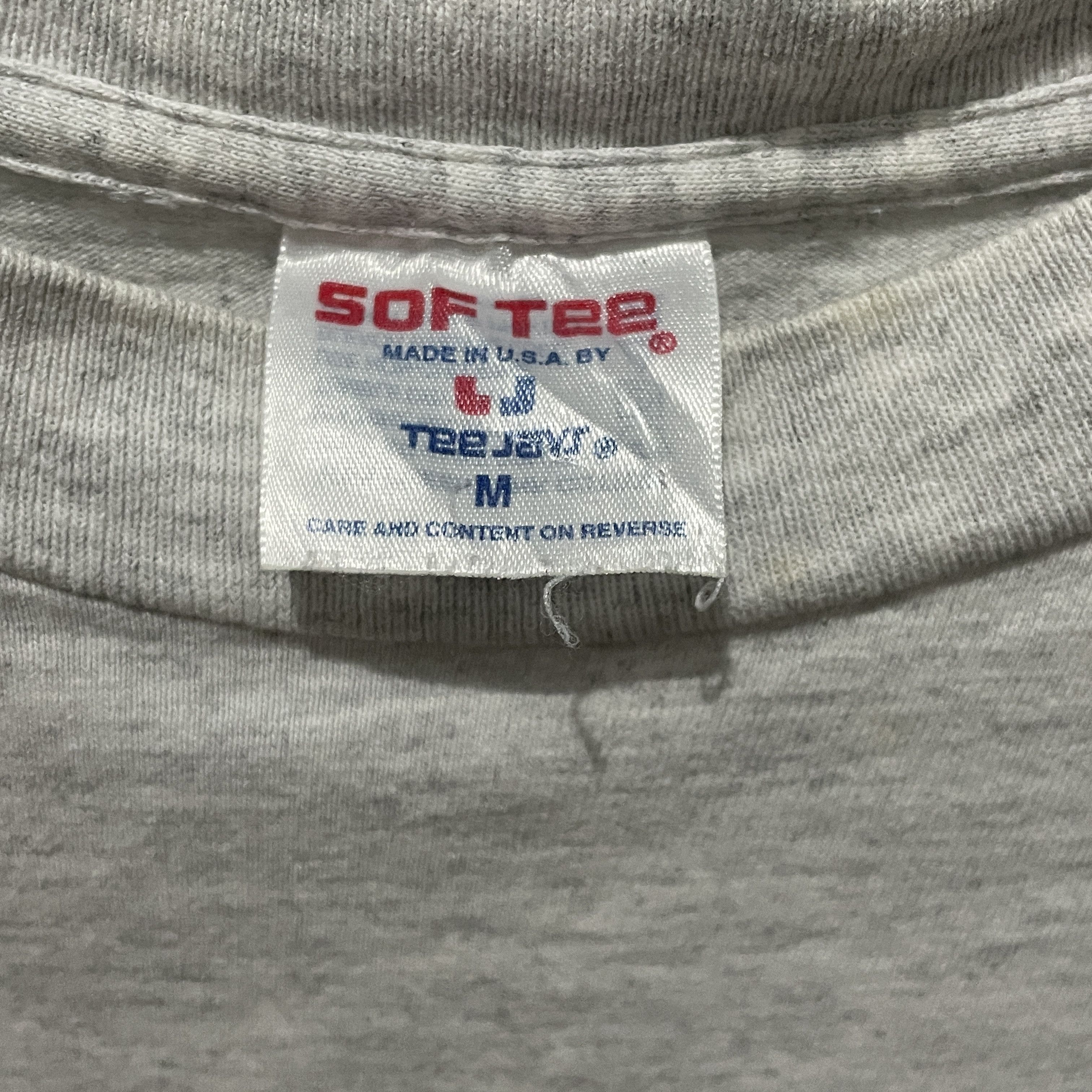 Vintage Vintage 90s Ash Grey Blank T Shirt Size US M / EU 48-50 / 2 - 2 Thumbnail