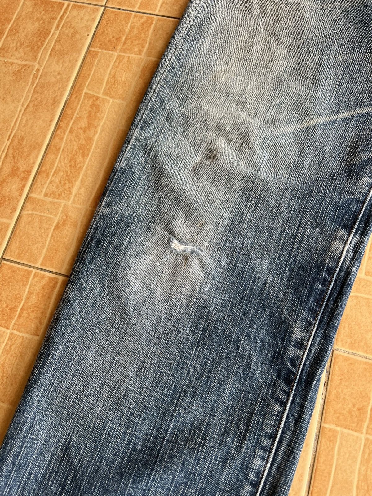 Evisu Vintage Evisu X McDonald Selvedge Distressed Jean Very Rare Size US 29 - 3 Thumbnail