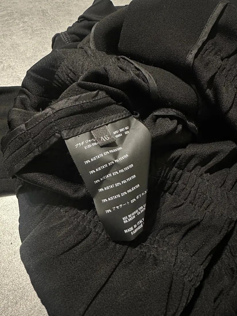 Prada × Vintage SS2007 Prada Black Pleats Shirt Size US S / EU 44-46 / 1 - 6 Thumbnail