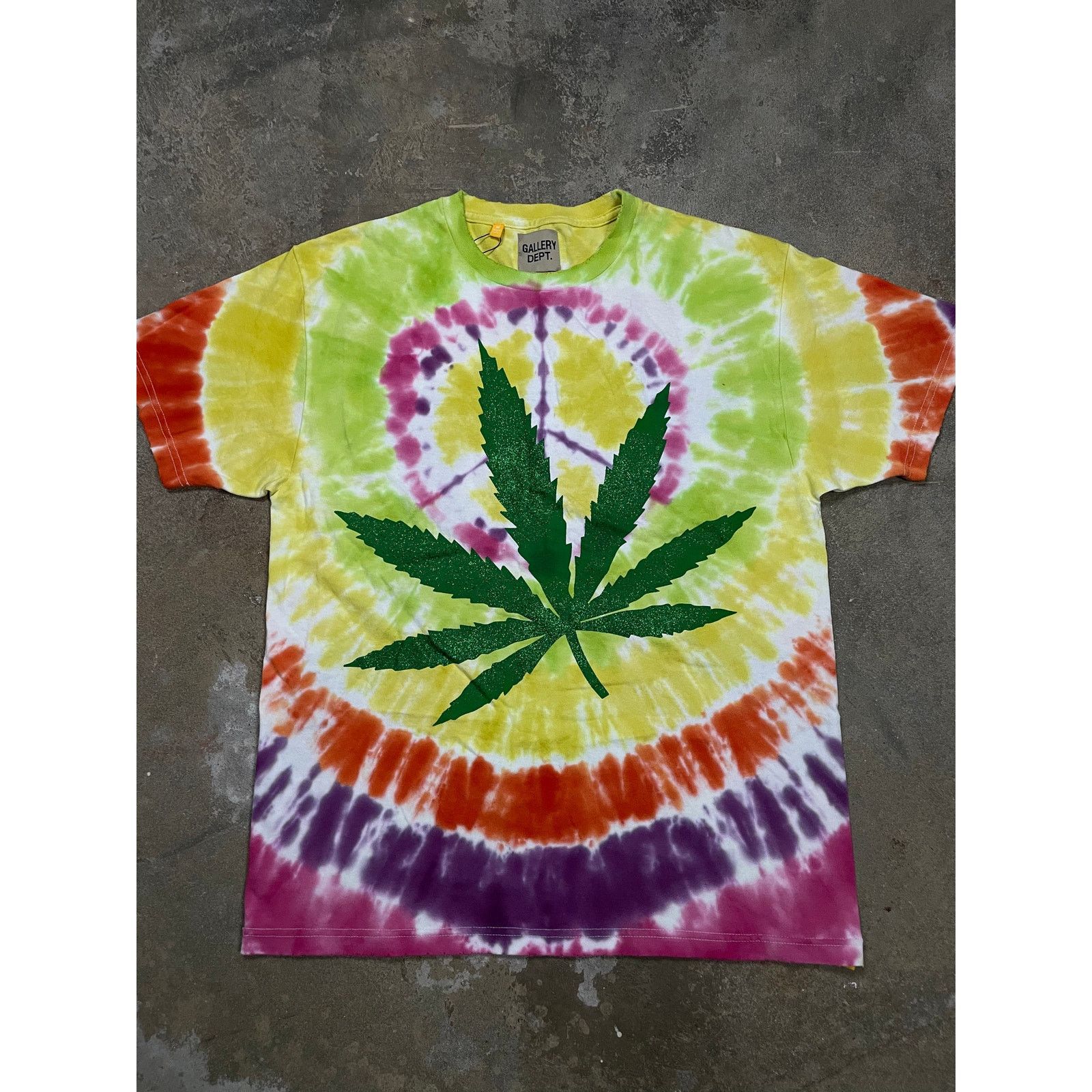 Gallery Dept. Gallery Dept Tee Tye Dye Weed New Medium Size US M / EU 48-50 / 2 - 1 Thumbnail