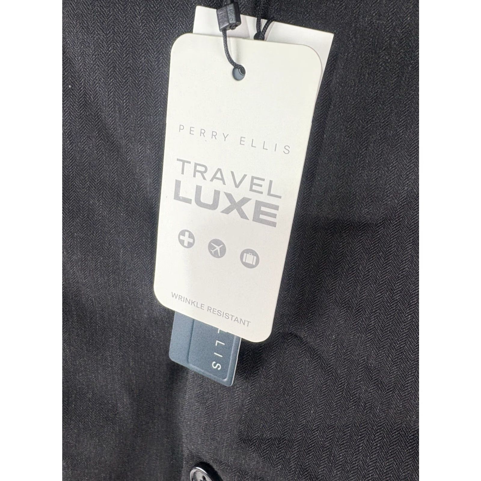Perry Ellis Perry Ellis Travel Luxe Charcoal 5 Button Dress Vest Mens Size L New Size US L / EU 52-54 / 3 - 4 Thumbnail