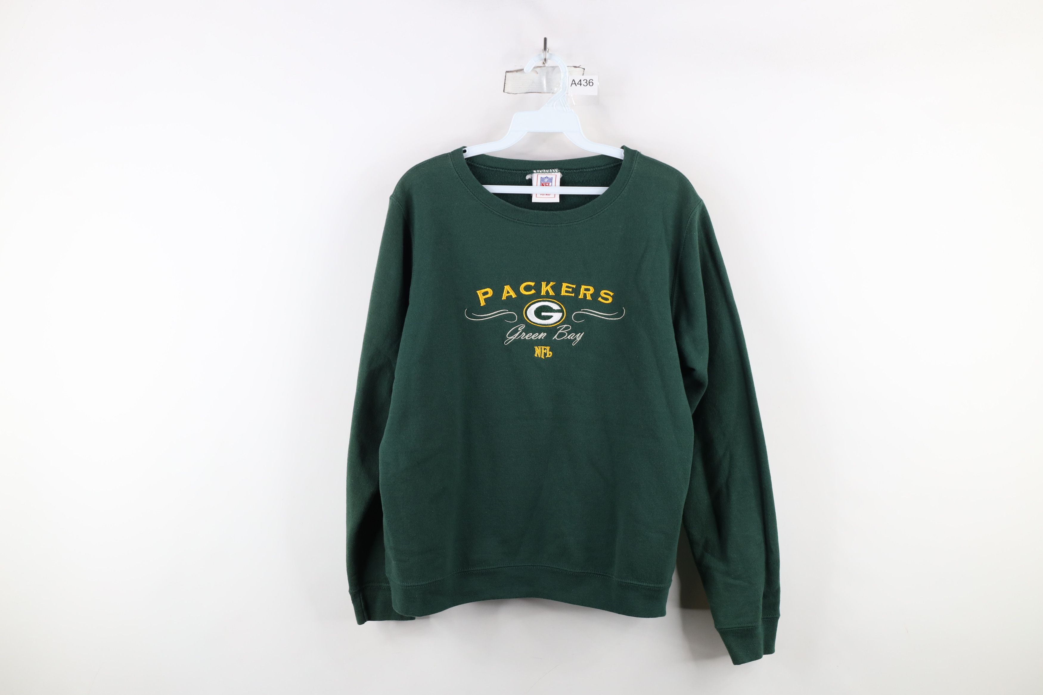 Vintage Vintage 90s Script Green Bay Packers Football Sweatshirt Size XL / US 12-14 / IT 48-50 - 1 Thumbnail
