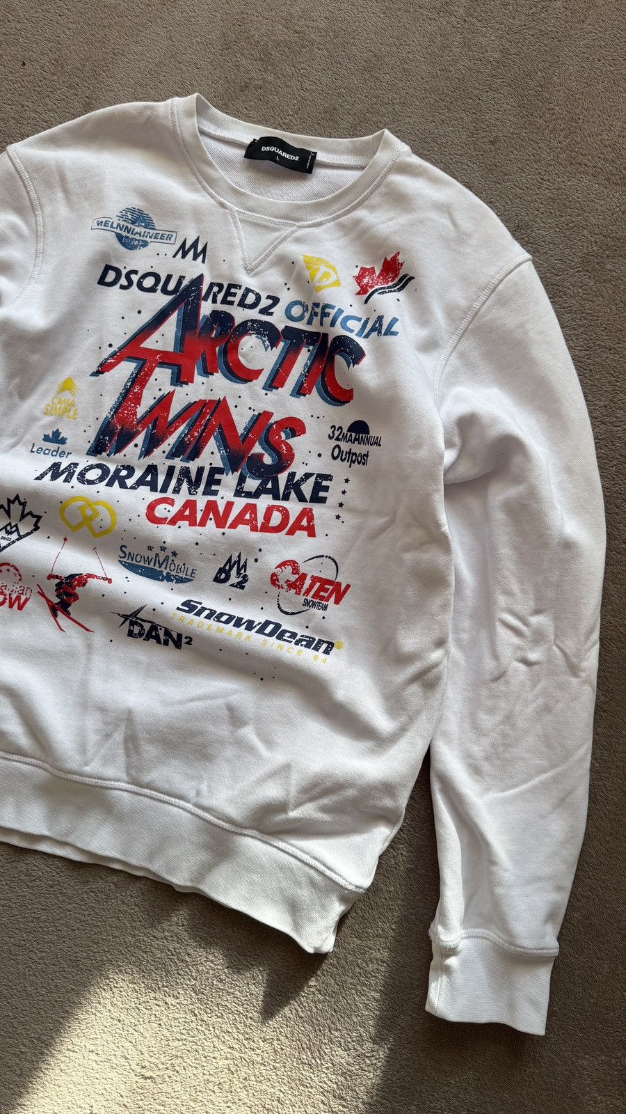Dsquared2 Printed Big Logo Sweatshirt ysl diesel armani dirty Size US L / EU 52-54 / 3 - 2 Thumbnail