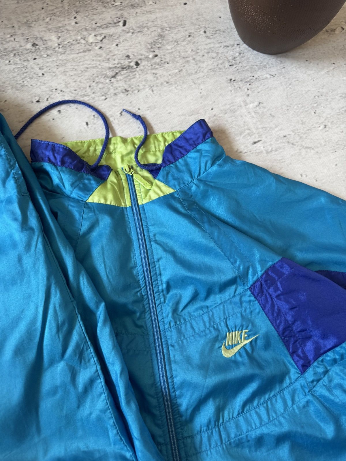 Nike × Vintage NIKE VINTAGE BASIC LOGO OVERSIZE NYLON TRACK SUIT BAGGY FIT Size US XL / EU 56 / 4 - 8 Thumbnail