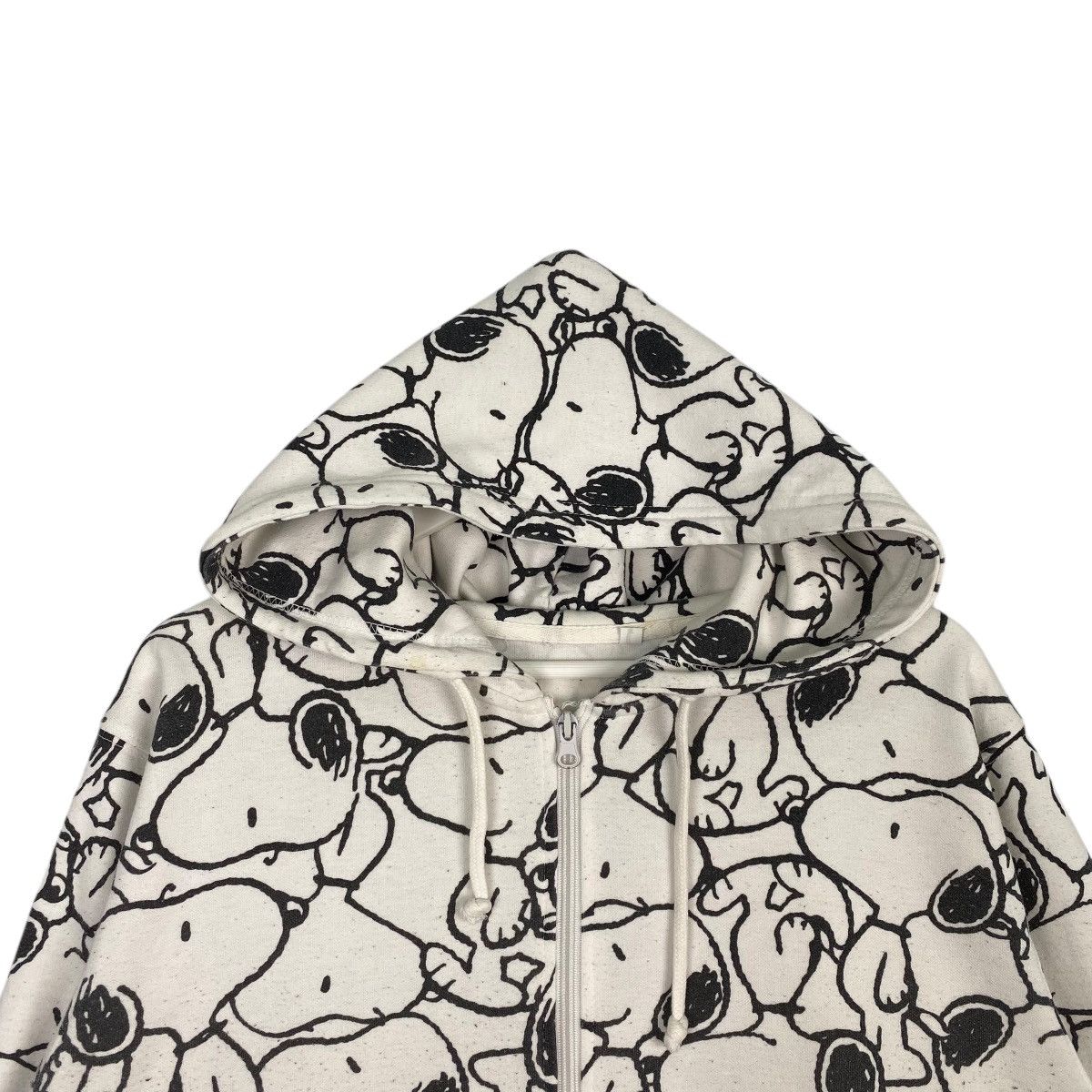 Designer × Vintage Vintage Peanuts Snoopy Uniqlo Hoodie Sweater White Size M / US 6-8 / IT 42-44 - 6 Thumbnail
