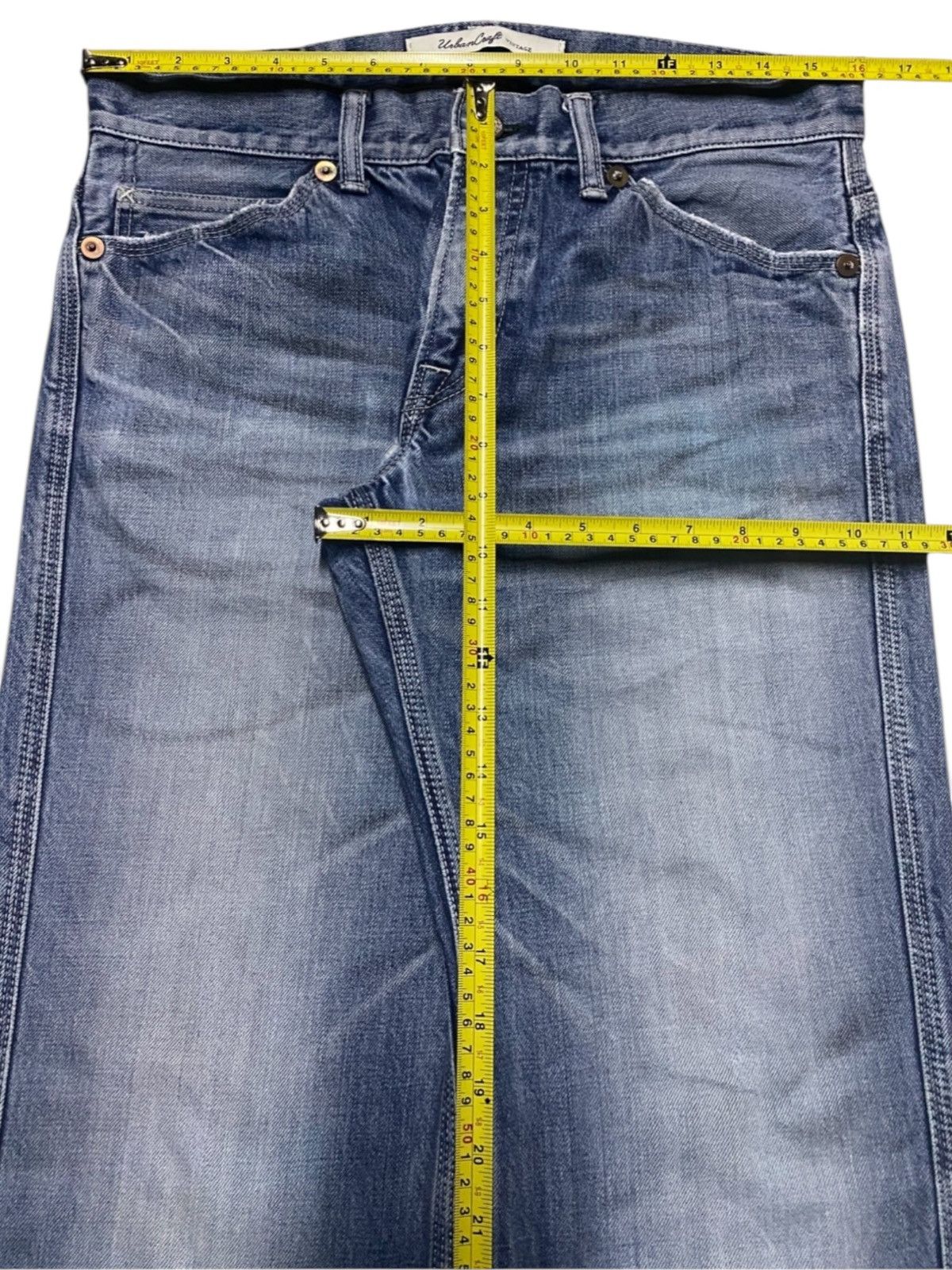 Japanese Brand Japan Brand Urban Craft Vintage Fish Wash Loose Jeans Size US 32 / EU 48 - 16 Thumbnail