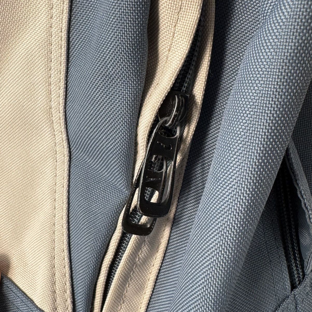 Nike × Vintage Vintage Nike Y2K Blue Backpack Beige 00s Center Logo Swoosh Size ONE SIZE - 3 Thumbnail