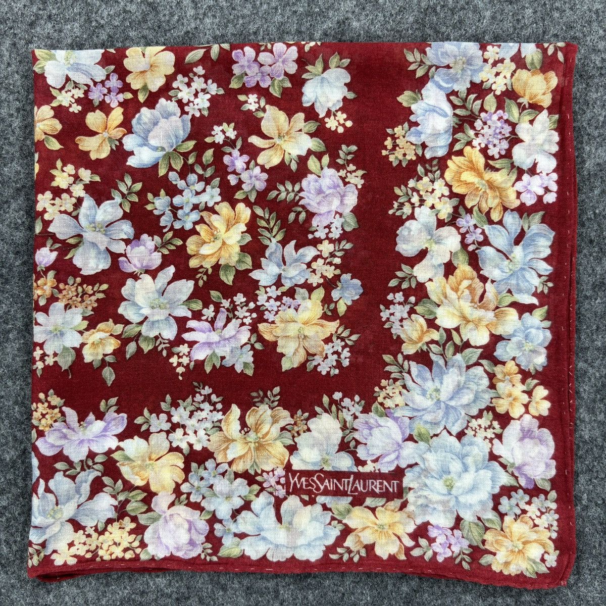 Vintage × Yves Saint Laurent Handkerchief # E043 # Bandana # Neckerchief Size ONE SIZE - 1 Thumbnail