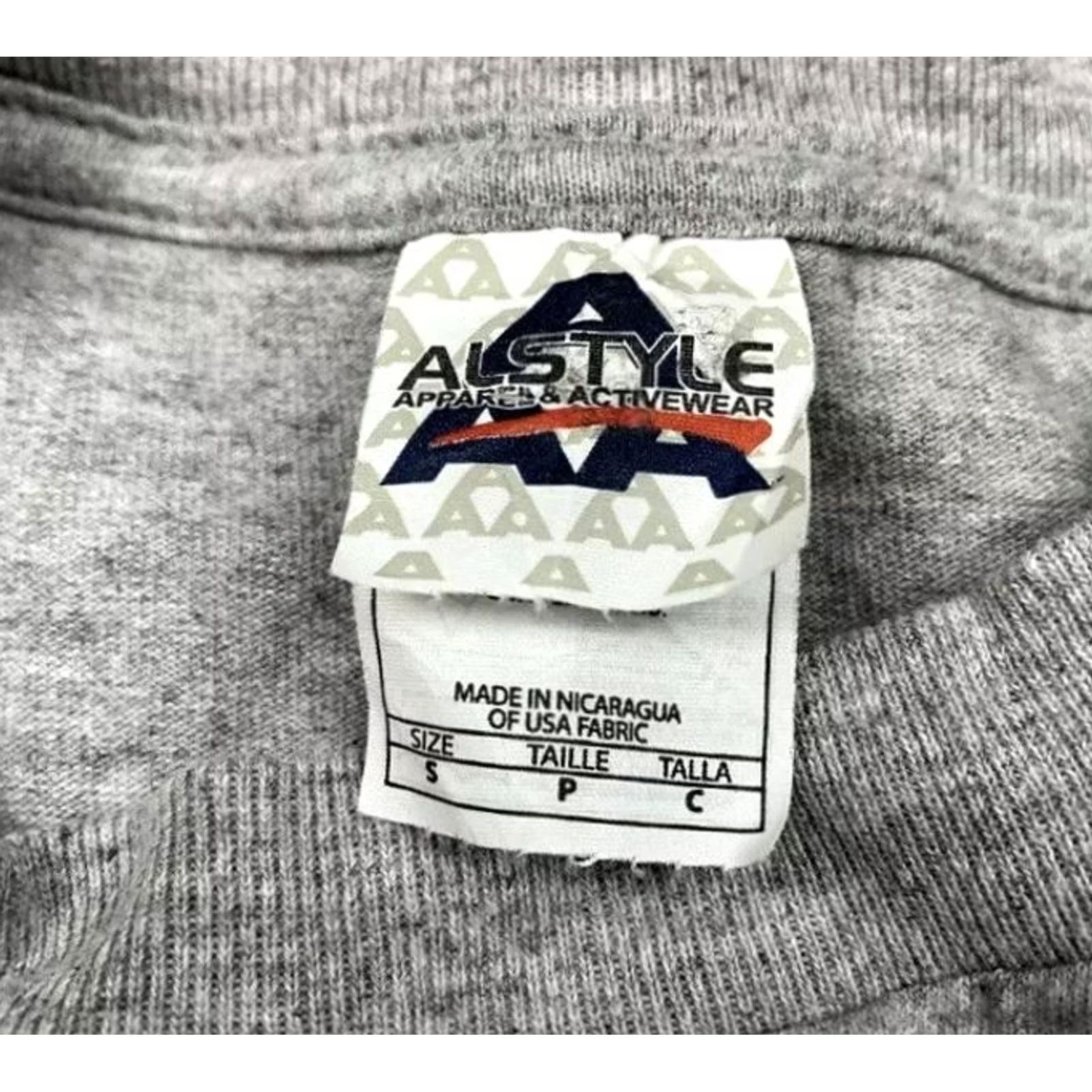 Vintage Las Vegas Gray T Shirt Small Embroidered Spellout Men Shirt Short Sleeve Crew Neck Cotton Polyester Alstyle Size S Size US S / EU 44-46 / 1 - 2 Thumbnail