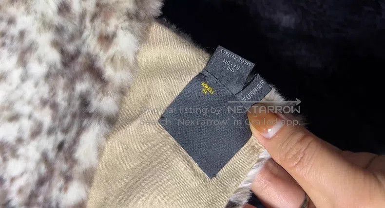 Fendi Fendi Fur Scarf with Spotty Ink Design, inner layer made o Size ONE SIZE - 5 Thumbnail