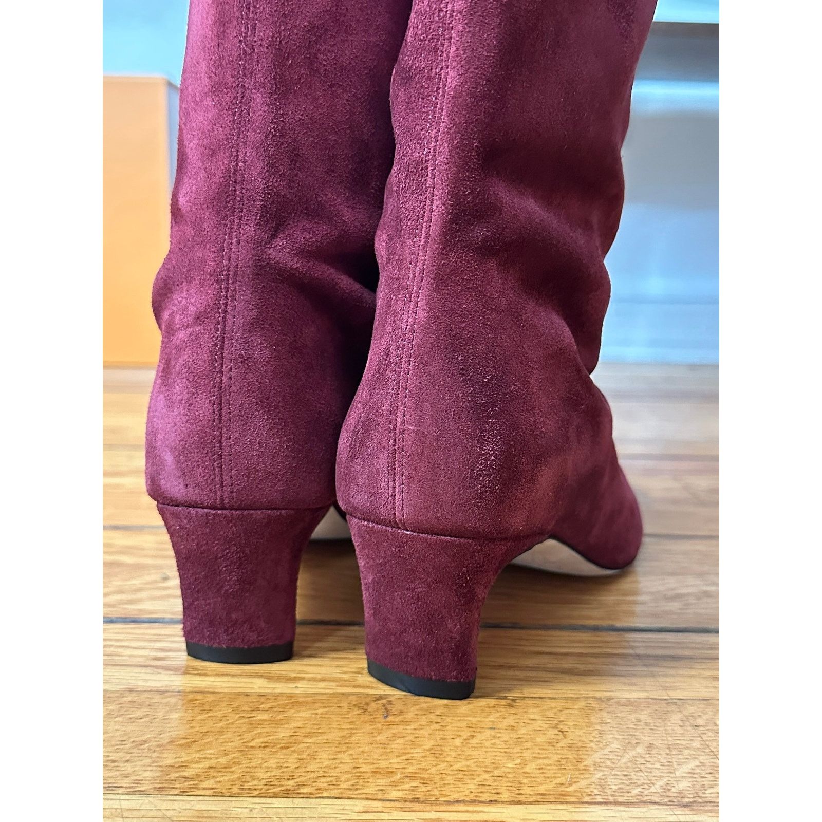 Staud STAUD Wally Suede Knee Boots Syrah 36 Size US 6 / IT 36 - 4 Thumbnail