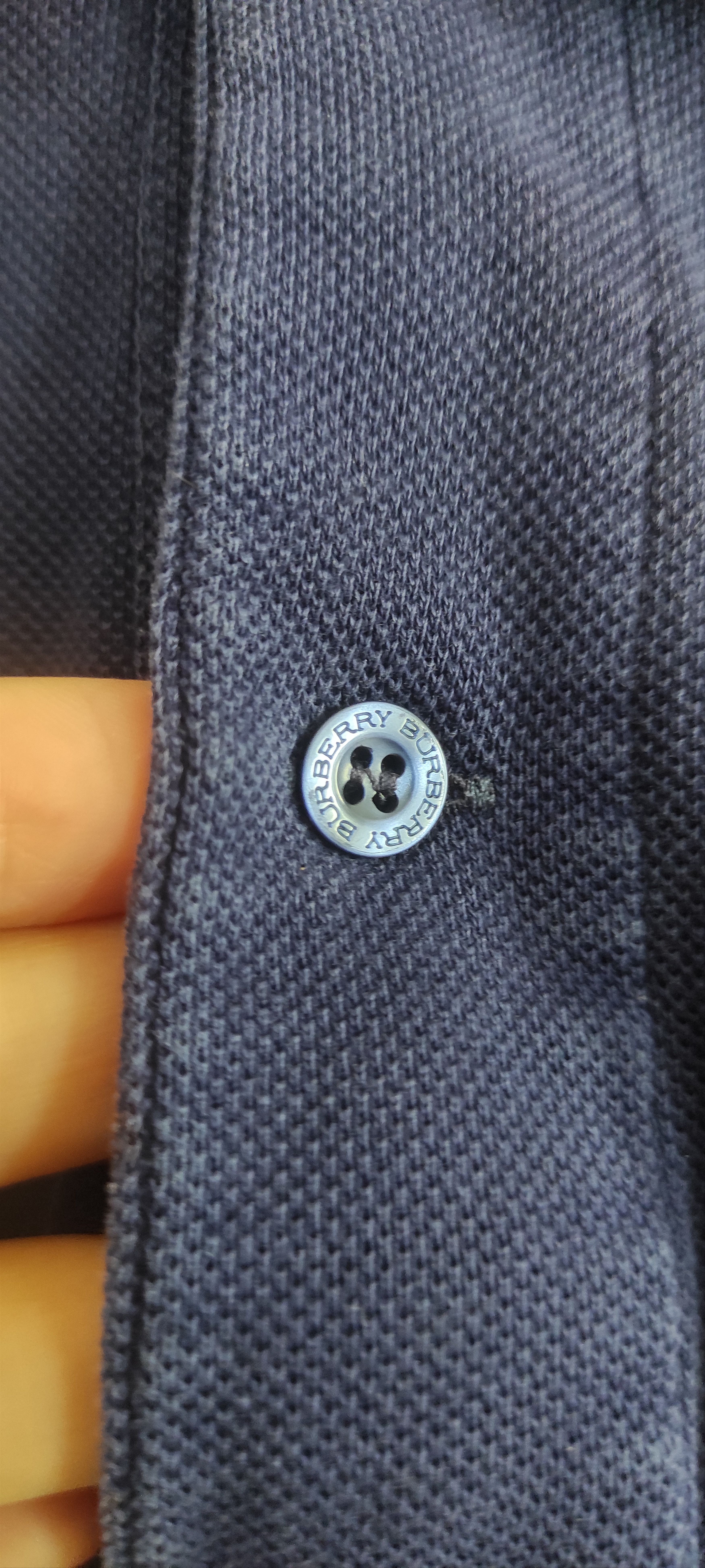 Burberry × Vintage Burberry Polo Shirt Mens Embroidered Logo Cotton Made Spain Size US XL / EU 56 / 4 - 3 Thumbnail