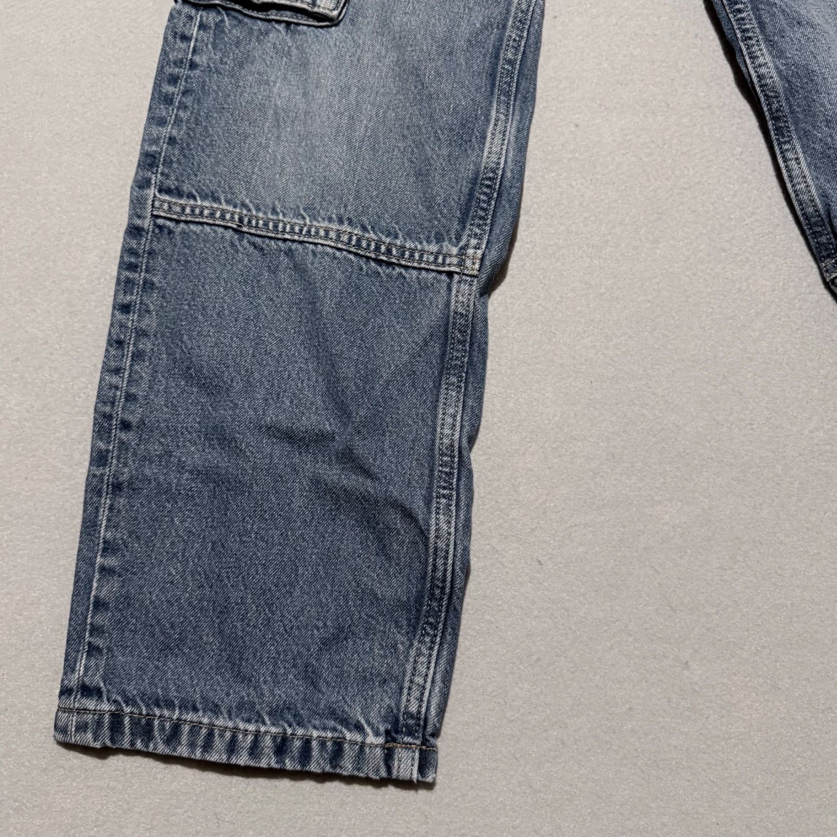 H&M H&M Cargo Jeans Women Blue Denim Mid Rise Straight Loose Fit Pockets 14 90s Cargo Jeans Womens Blue Denim Mid Rise Straight Loose Fit Pockets 14 Size 36" / US 14 / IT 50 - 5 Thumbnail