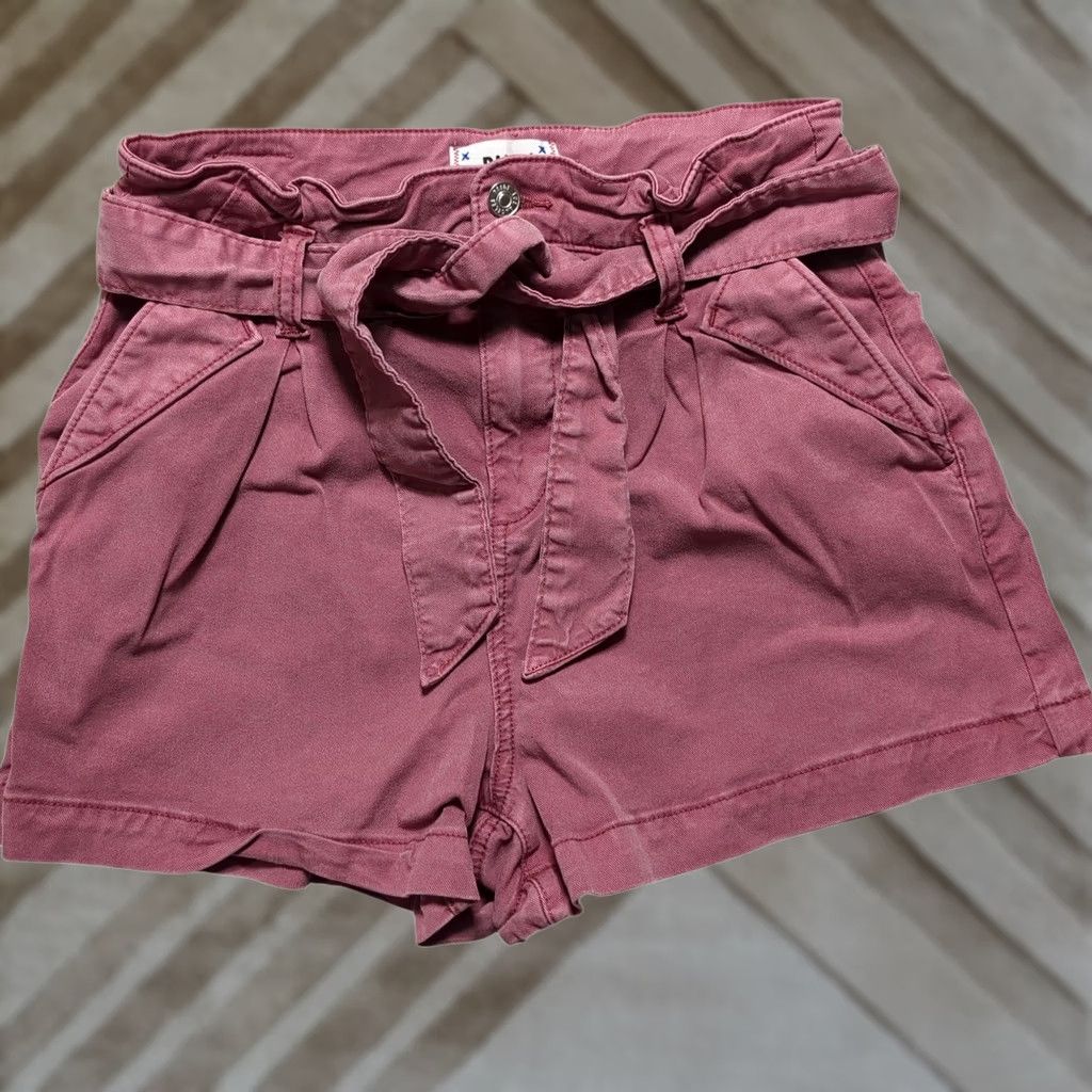 Paige Paige Pink Mauve Paperbag Waist Belted Shorts High Rise 26 Regular Womens Summer Beach Holiday Casual Travel Size 27" / US 4 / IT 40 - 1 Thumbnail