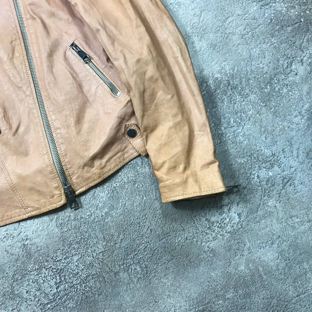 Japanese Brand VINTAGE Y2K LEATHER JACKET JAPAN CASUAL STREETWEAR 90s Size M / US 6-8 / IT 42-44 - 5 Thumbnail