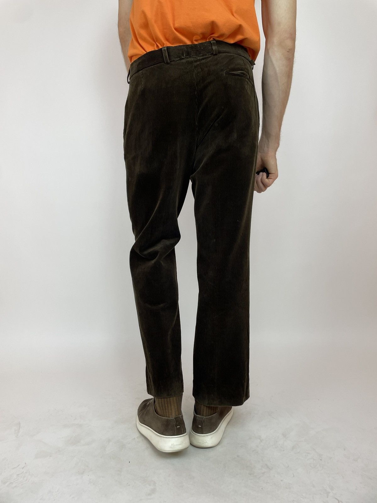 Lacoste LACOSTE VINTAGE VELVET Brown Pleated TROUSERS PANTS size F44 Size US 34 / EU 50 - 10 Thumbnail