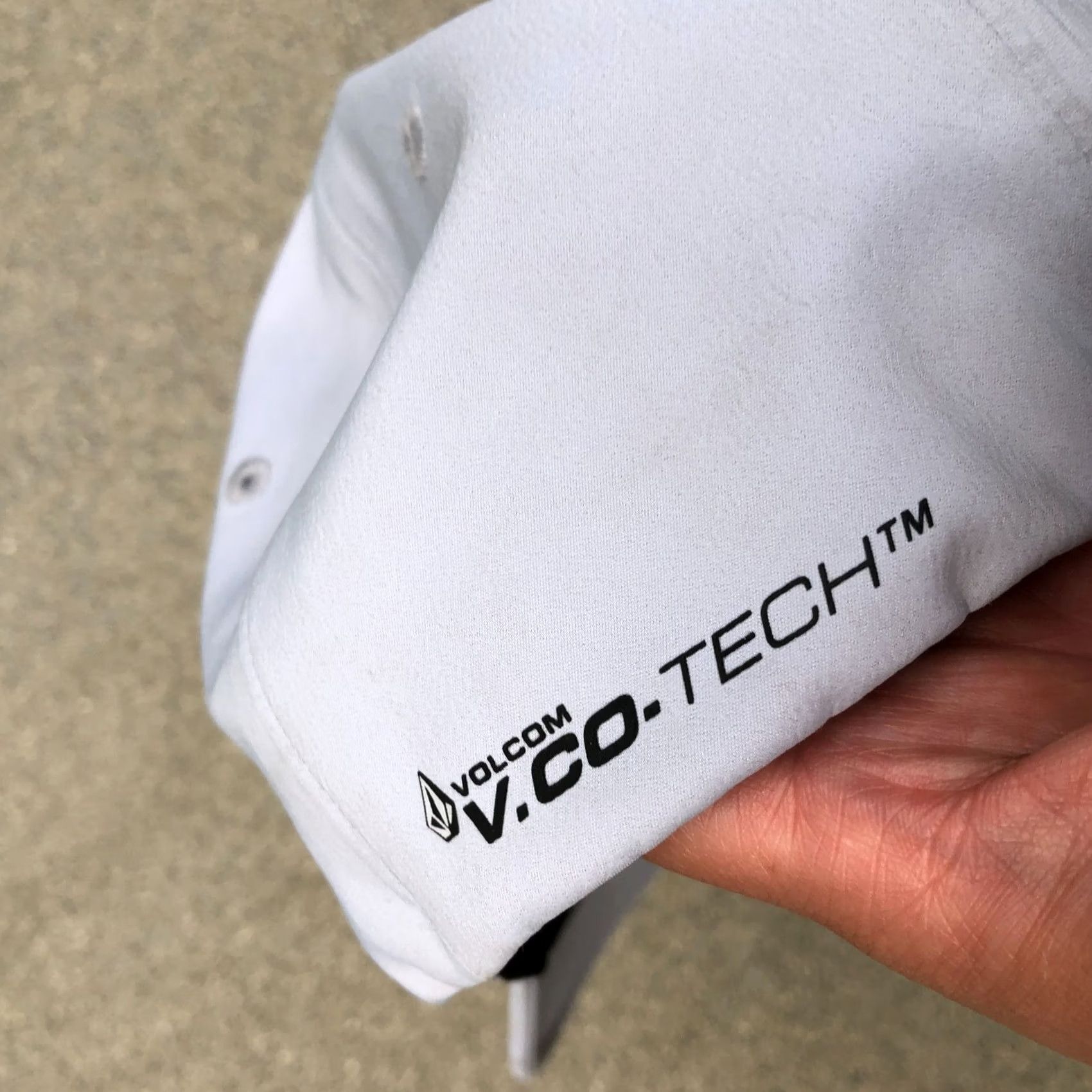 Volcom VOLCOM V CO TECH Fitted Hat Men's S/M Grey Moisture Wicking Performance Cap Baseball Cap hats Mens Gray V Co Tech Cap Size ONE SIZE - 7 Thumbnail