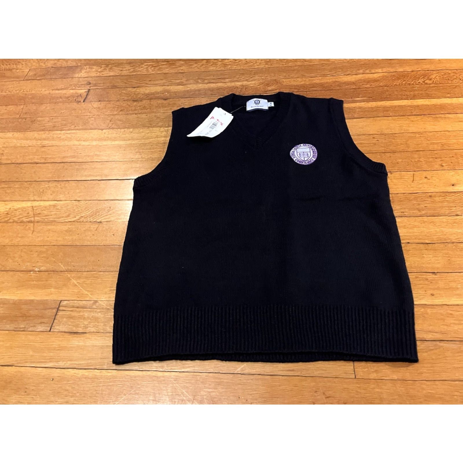 Vintage VINTAGE The Brooklyn Latin School Uniform Sweater Vest Medium Blue Size US M / EU 48-50 / 2 - 2 Thumbnail