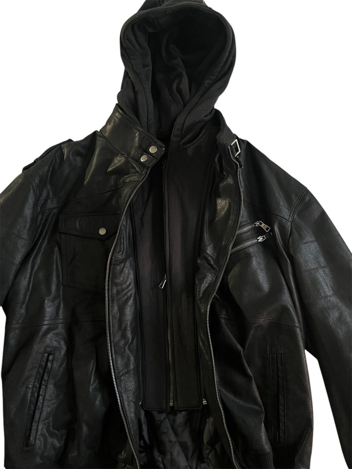 Other leather motorcycle jacket (with hood) Size US XXL / EU 58 / 5 - 3 Thumbnail