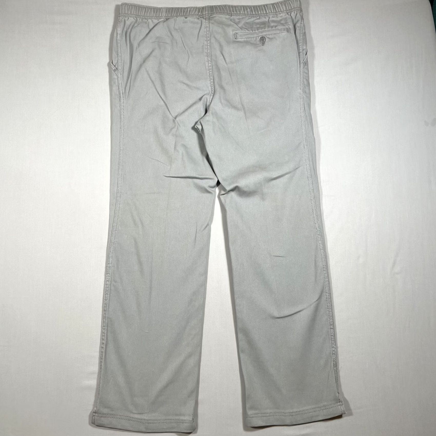 The Territory Ahead Territory Ahead Pants Men's Gray Cotton Drawstring Elastic Waist L Size US 33 - 2 Thumbnail
