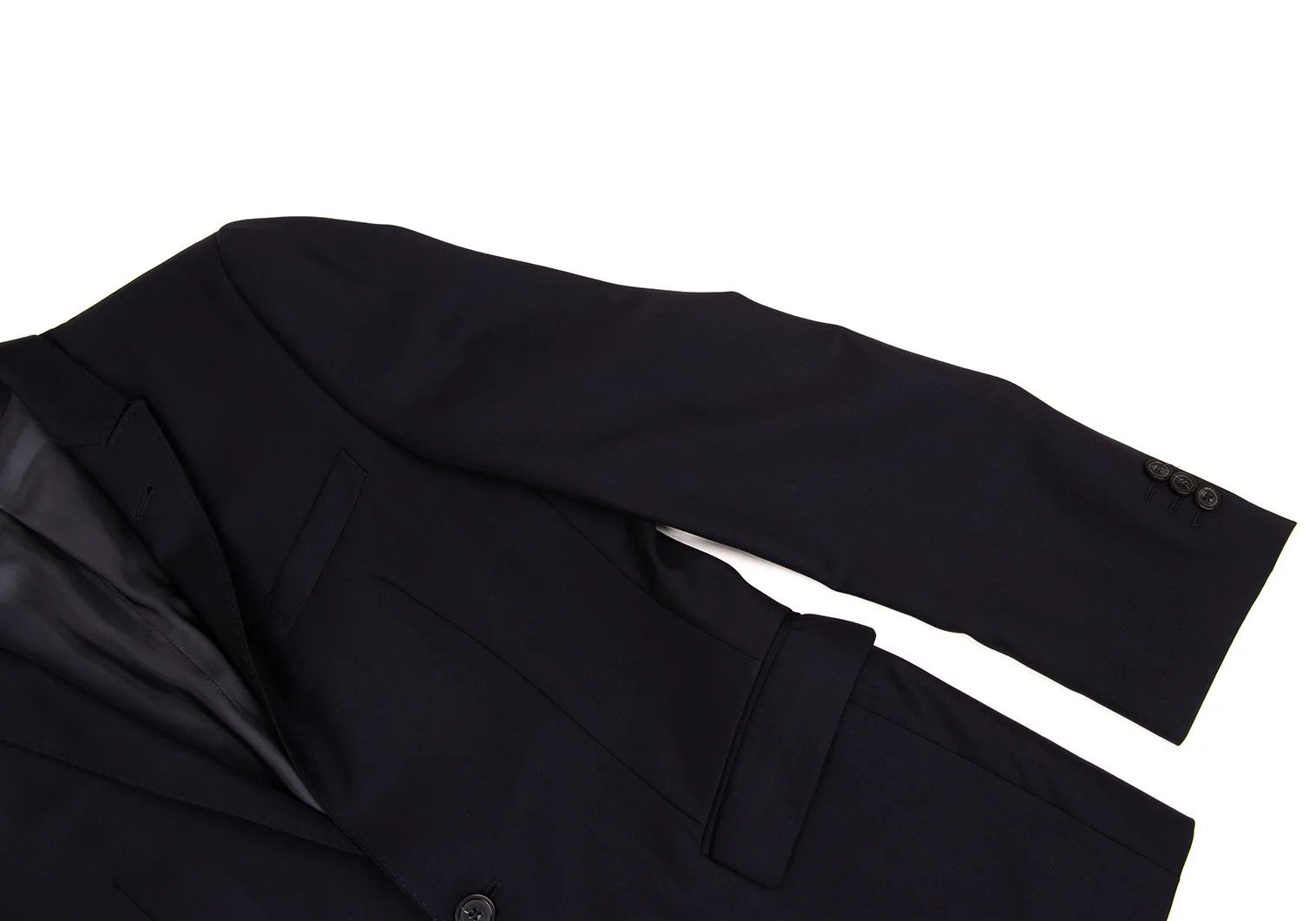 Emporio Armani Glossy Wool Suit Set in Navy 46 Size US S / EU 44-46 / 1 - 5 Thumbnail