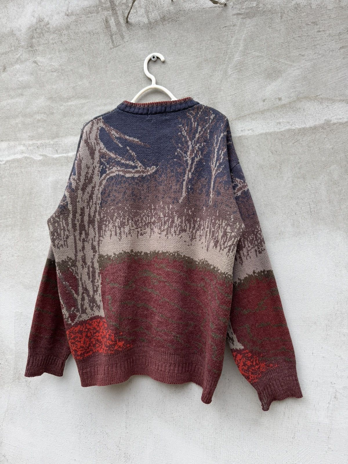 Vintage 🦌80s Vintage Forest Deer Sweater🏔️🌳 Size US L / EU 52-54 / 3 - 4 Thumbnail