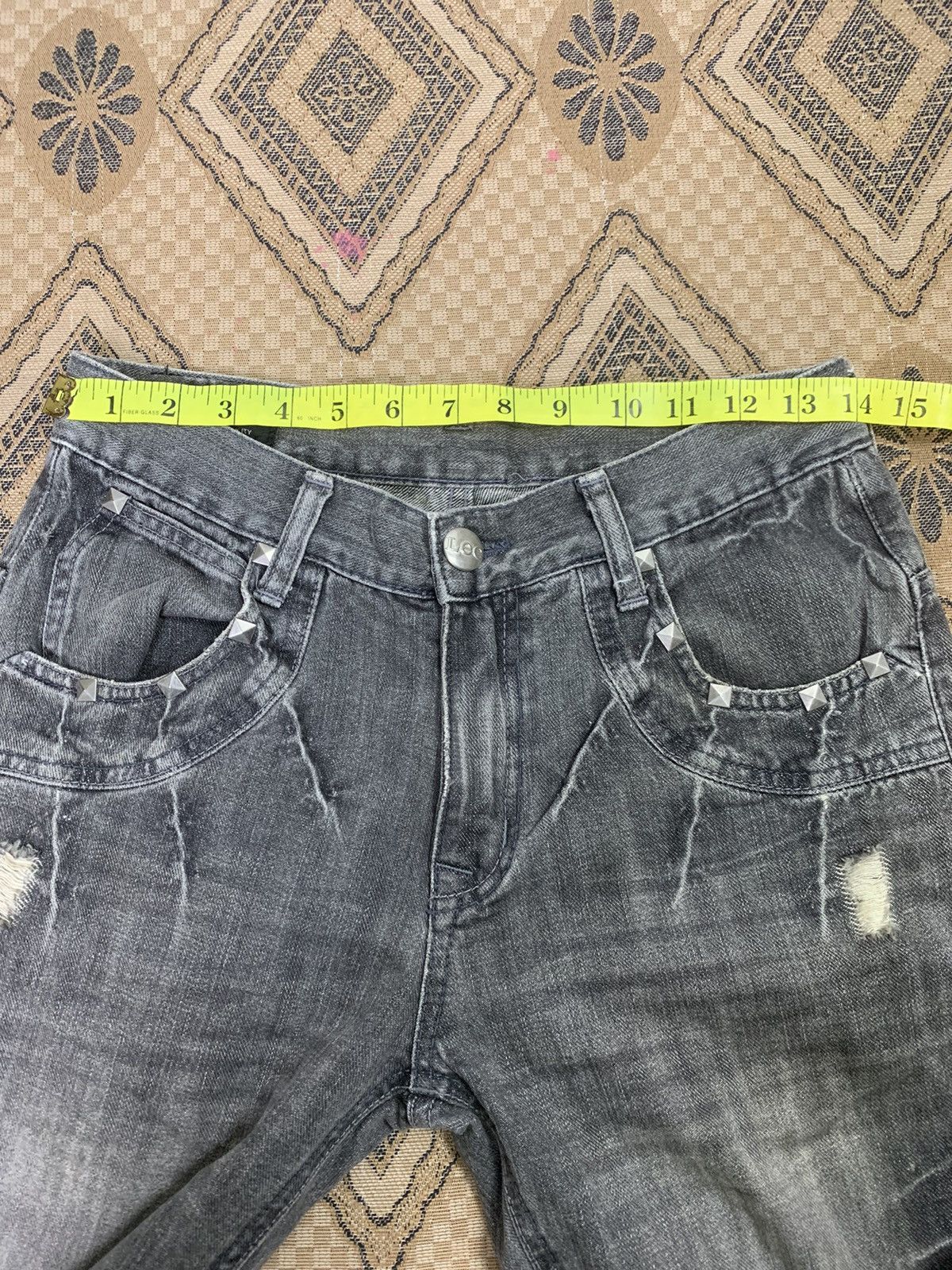 Hysteric Glamour Lee Studded Skulls guns ☠️ Size US 30 / EU 46 - 16 Thumbnail