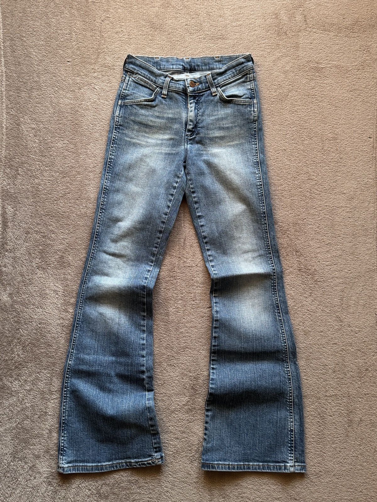 Japanese Brand Flared Wrangler Y2K vintage Crazy Jean LGB ifsixwasnine vibe Size 28" / US 6 / IT 42 - 2 Thumbnail