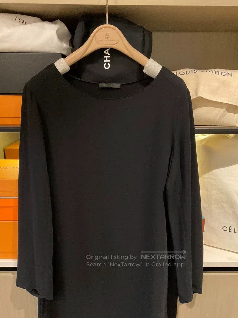 The Row The Row size 6 Black Long-Sleeve Dress Size M / US 6-8 / IT 42-44 - 2 Thumbnail