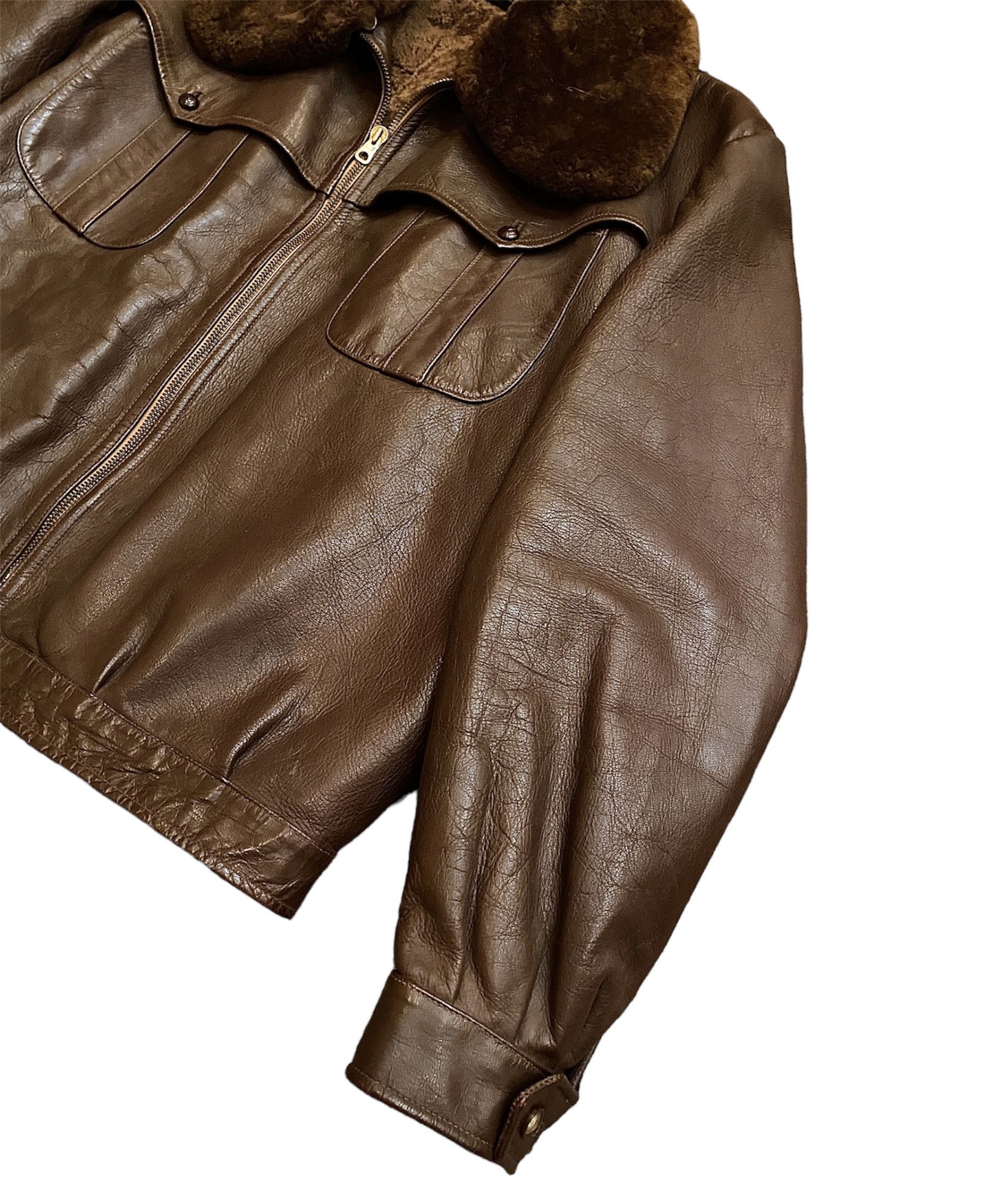Rare Retro 40s ww2 Luftwaffe German Flight Leather Jacket