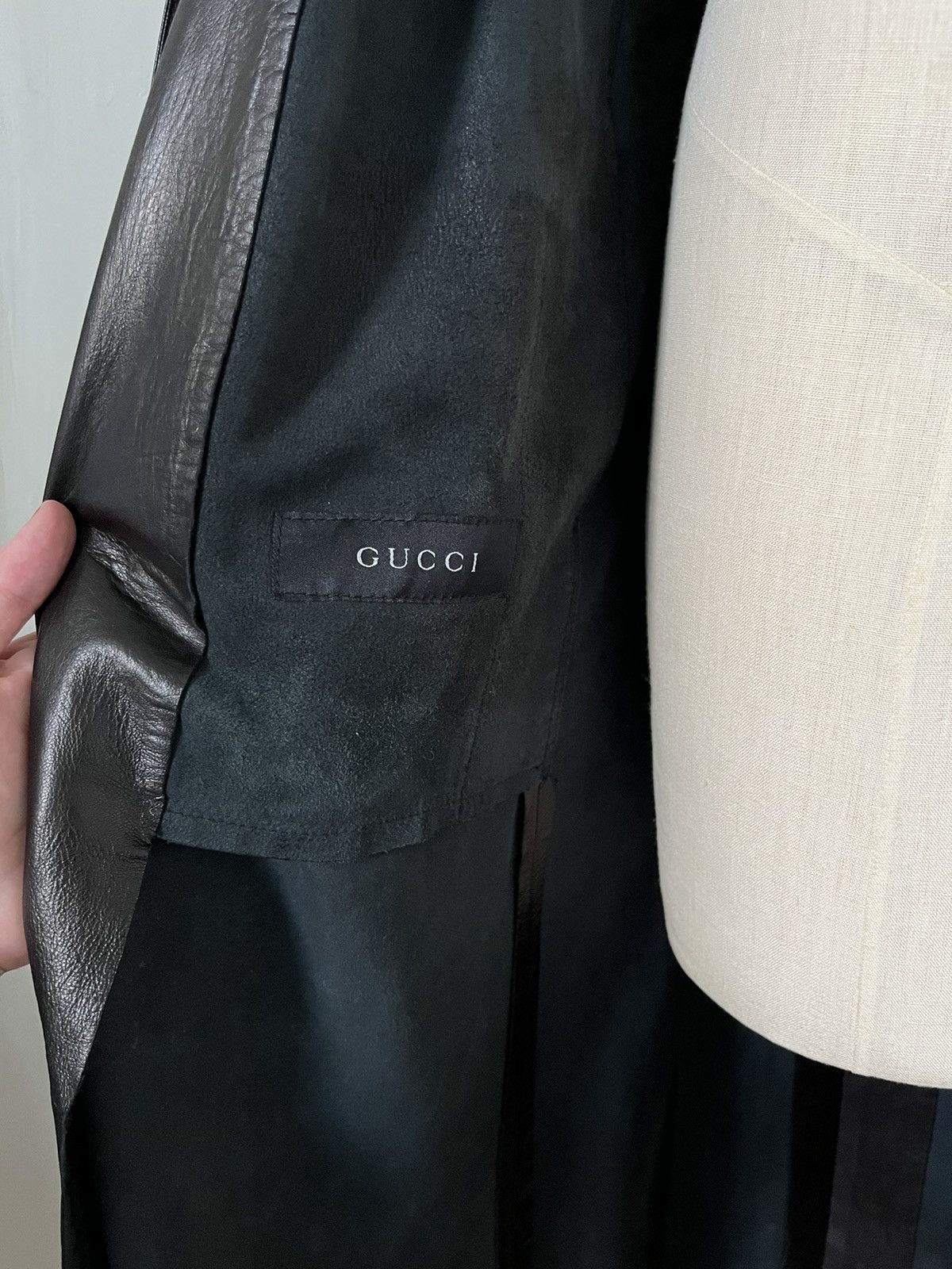 Gucci Rare Vintage Leather Trench Coat Size S / US 4 / IT 40 - 14 Thumbnail