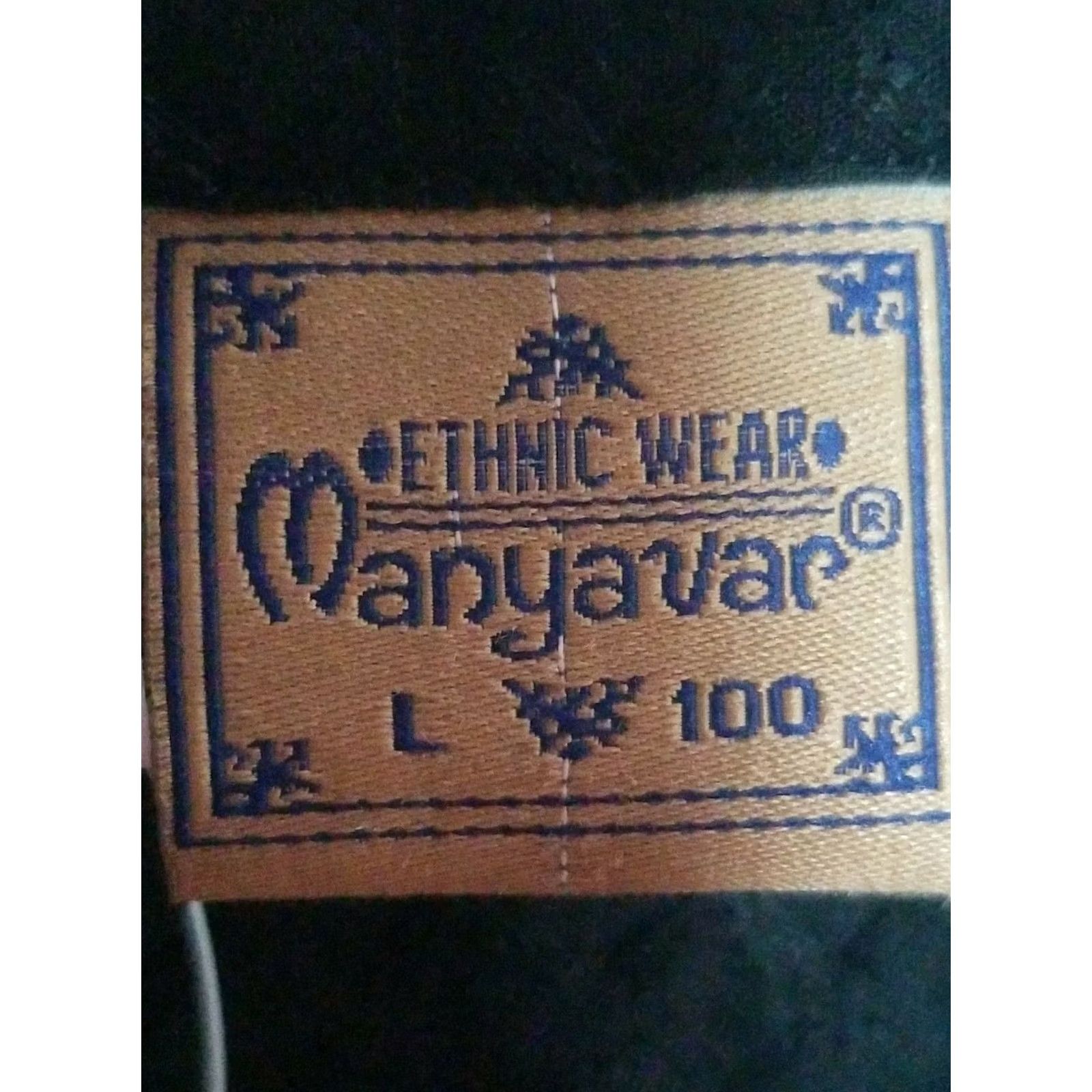 Vintage Manyavar Shirt Mens L Black Ethnic Wear Long Sleeve Casual Pullover Textured New Size US L / EU 52-54 / 3 - 3 Thumbnail