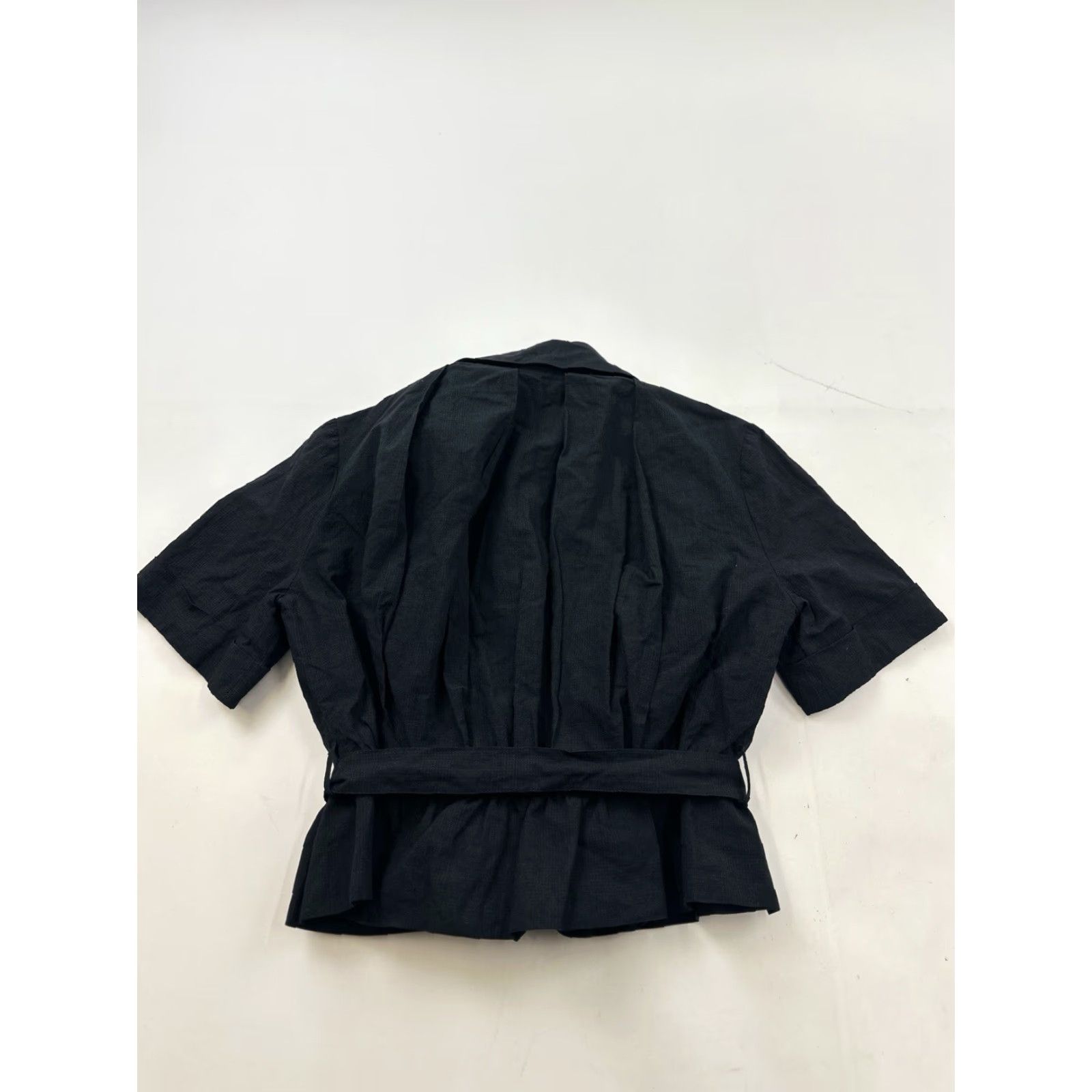Vintage Sinha Stanic Jacket Women’s Black Metallic Short Sleeve Size 8 Italy Size 30" / US 8 / IT 44 - 2 Thumbnail