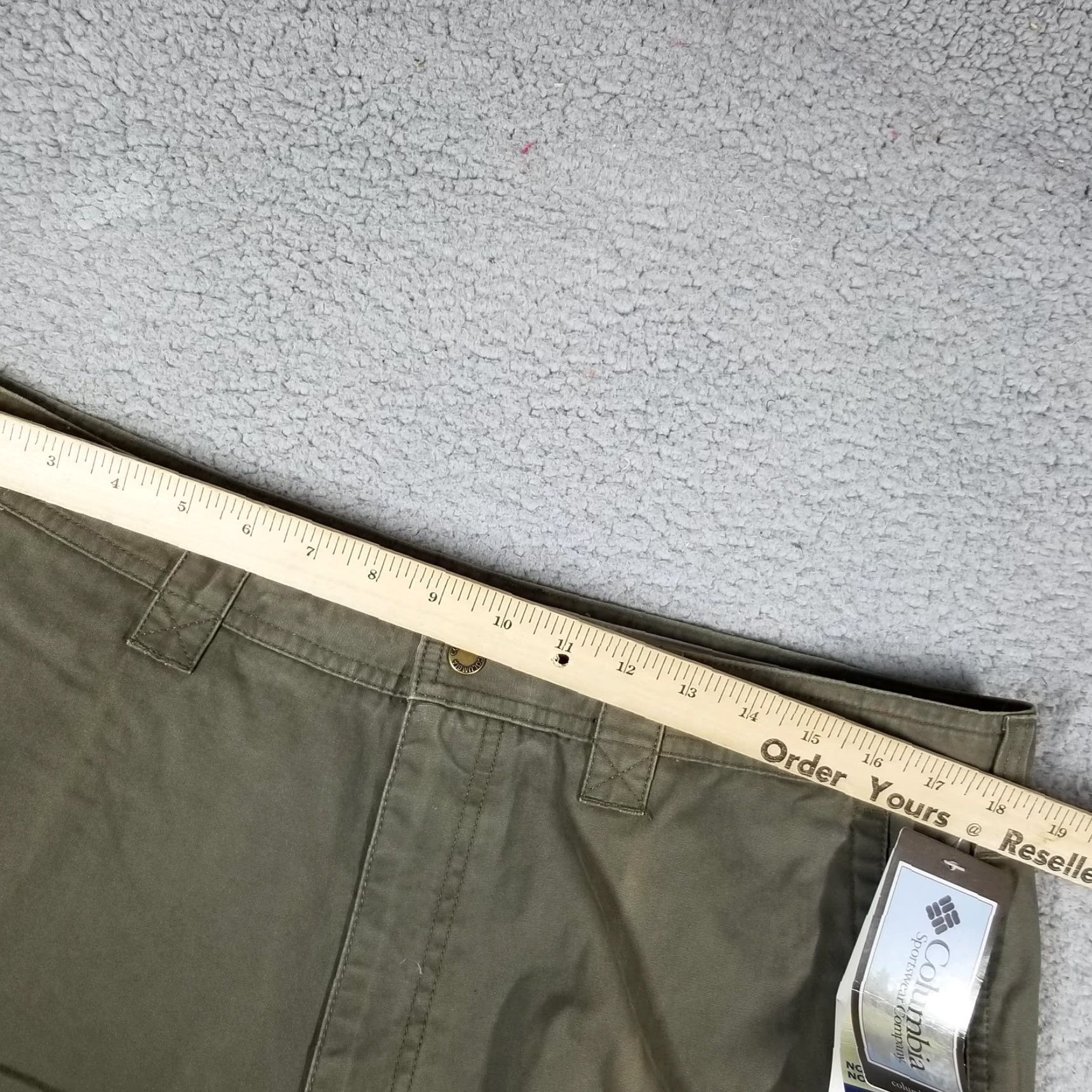 Vintage Columbia GPS Pants Chino Cotton 36x32 Peatmoss Green Mens Size US 36 / EU 52 - 4 Thumbnail