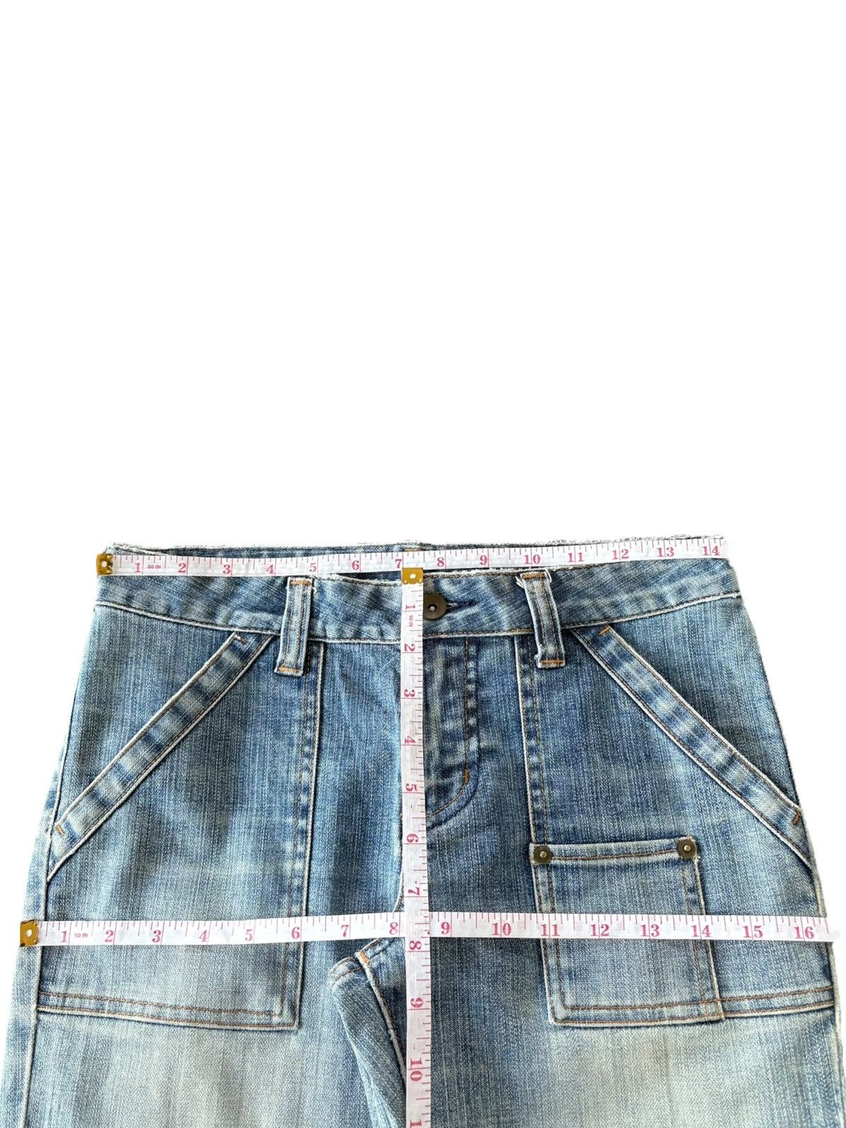 Uniqlo Vintage Japanese Uniqlo Mud Wash Baker Flare Jeans Size 28" / US 6 / IT 42 - 7 Thumbnail