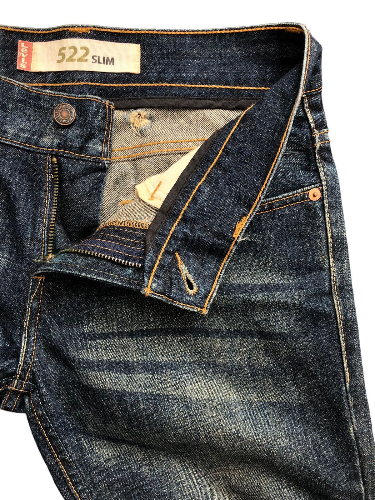 Levi's Vintage Levi's 522 Clawmark Distressed Denim Size US 31 - 10 Thumbnail