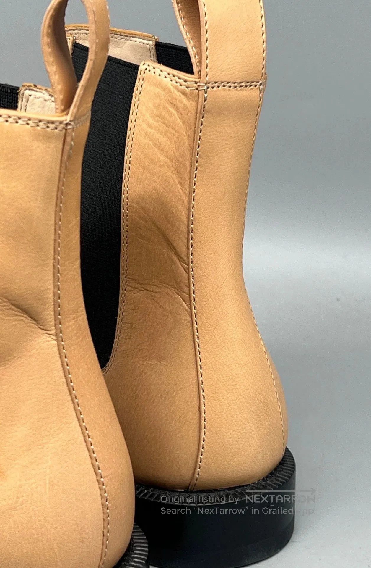 Loewe beige leather chelsea boots for men. Size US 9 / EU 42 - 4 Thumbnail