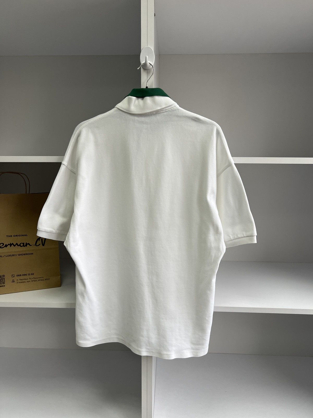 Lacoste × Vintage Vintage Lacoste White Streetwear Polo T-Shirt Size US L / EU 52-54 / 3 - 14 Thumbnail