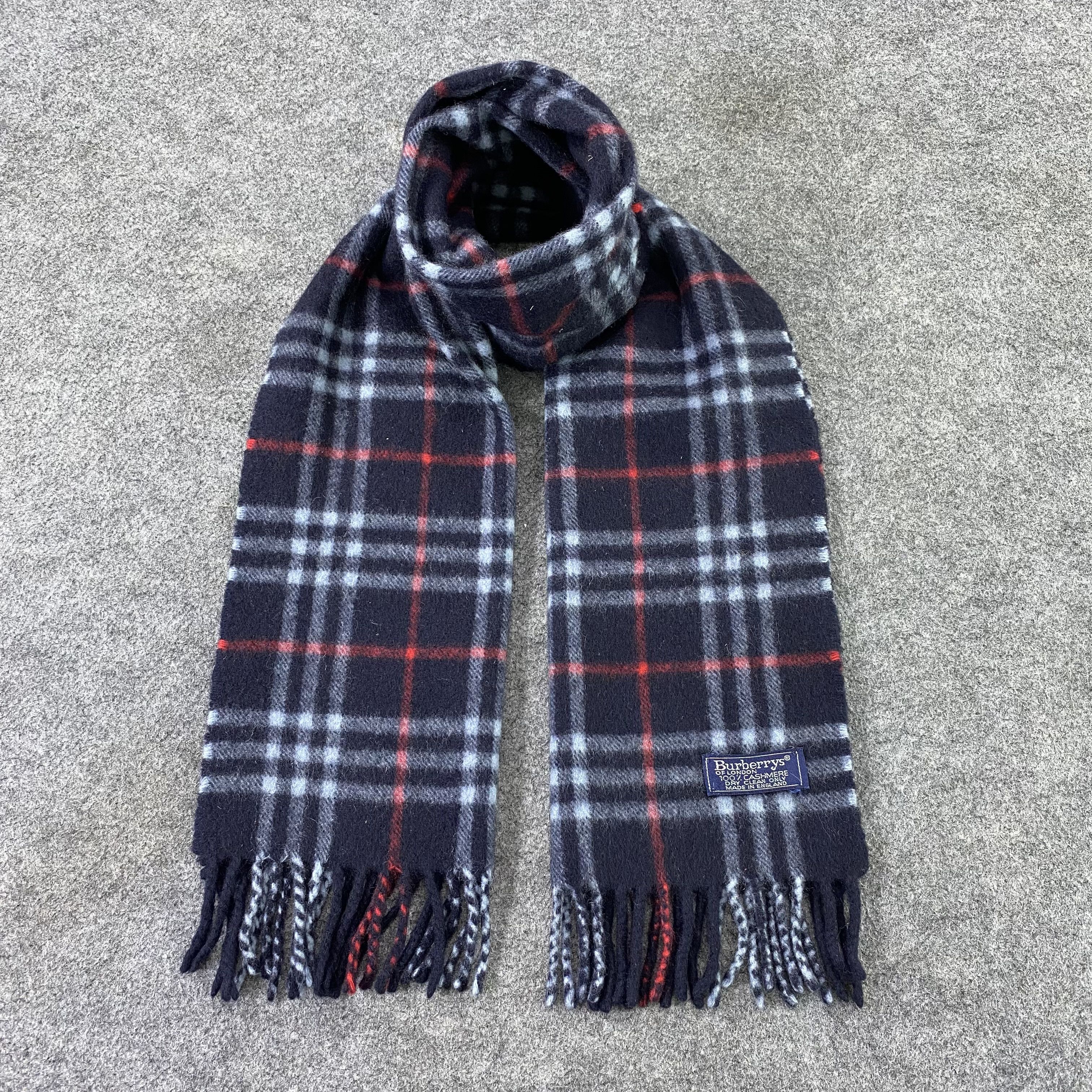 Burberry Burberry Cashmere Muffler / Scarf / Neckwear-T1508 Size ONE SIZE - 1 Thumbnail