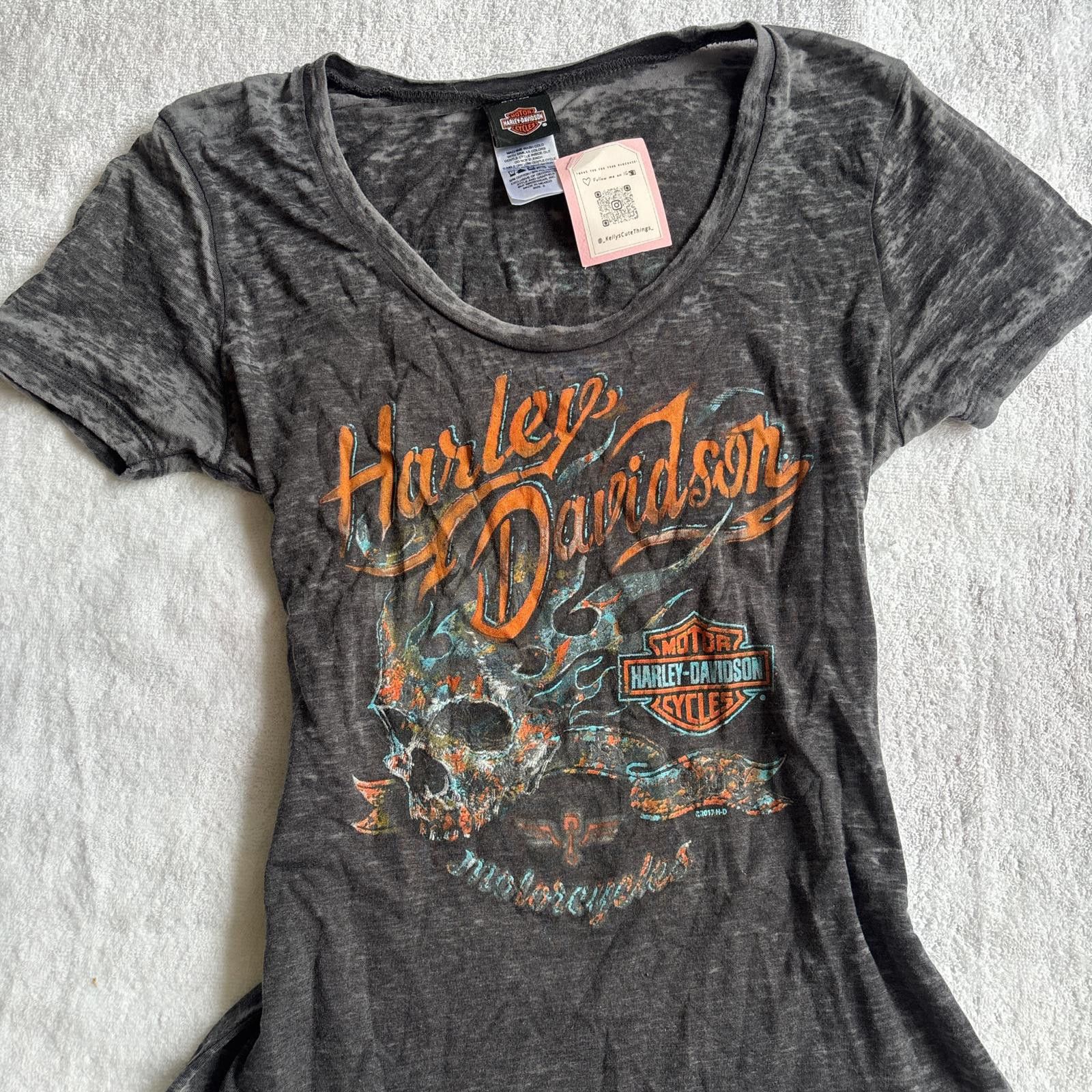 Harley Davidson vintage harley davidson skull t-shirt Size S / US 4 / IT 40 - 1 Thumbnail