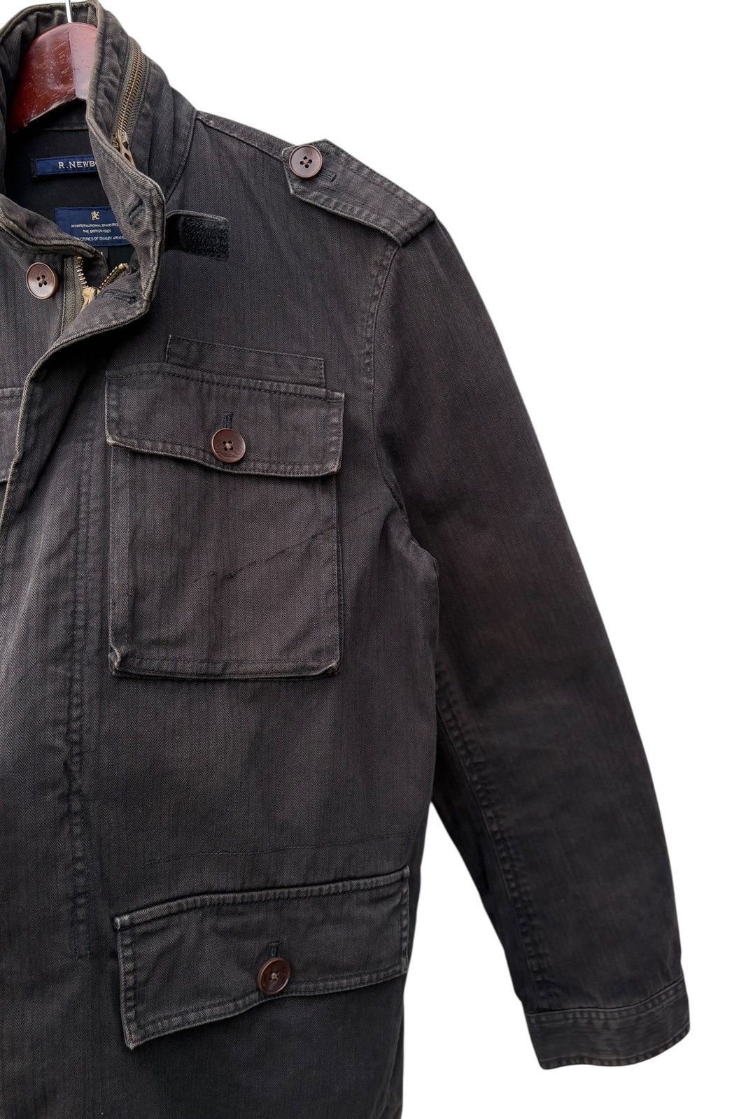 R.Newbold Faded R Newbold Paul Smith Tactical Military Hbt Jacket Size US S / EU 44-46 / 1 - 8 Thumbnail
